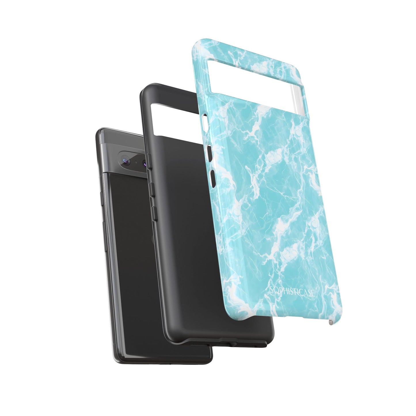 Marble Crush in Aqua - Tough Phone Case