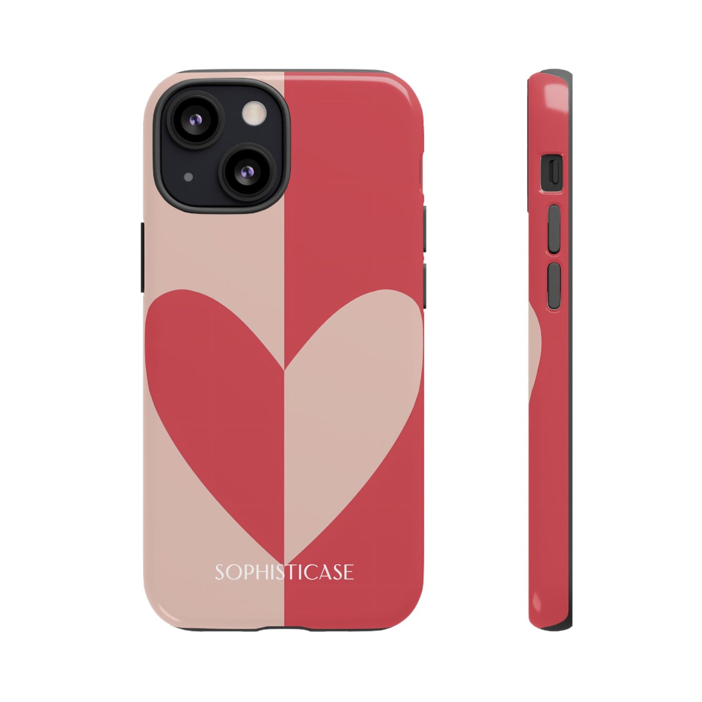 Be Mine in Red and Brown - iPhone Case