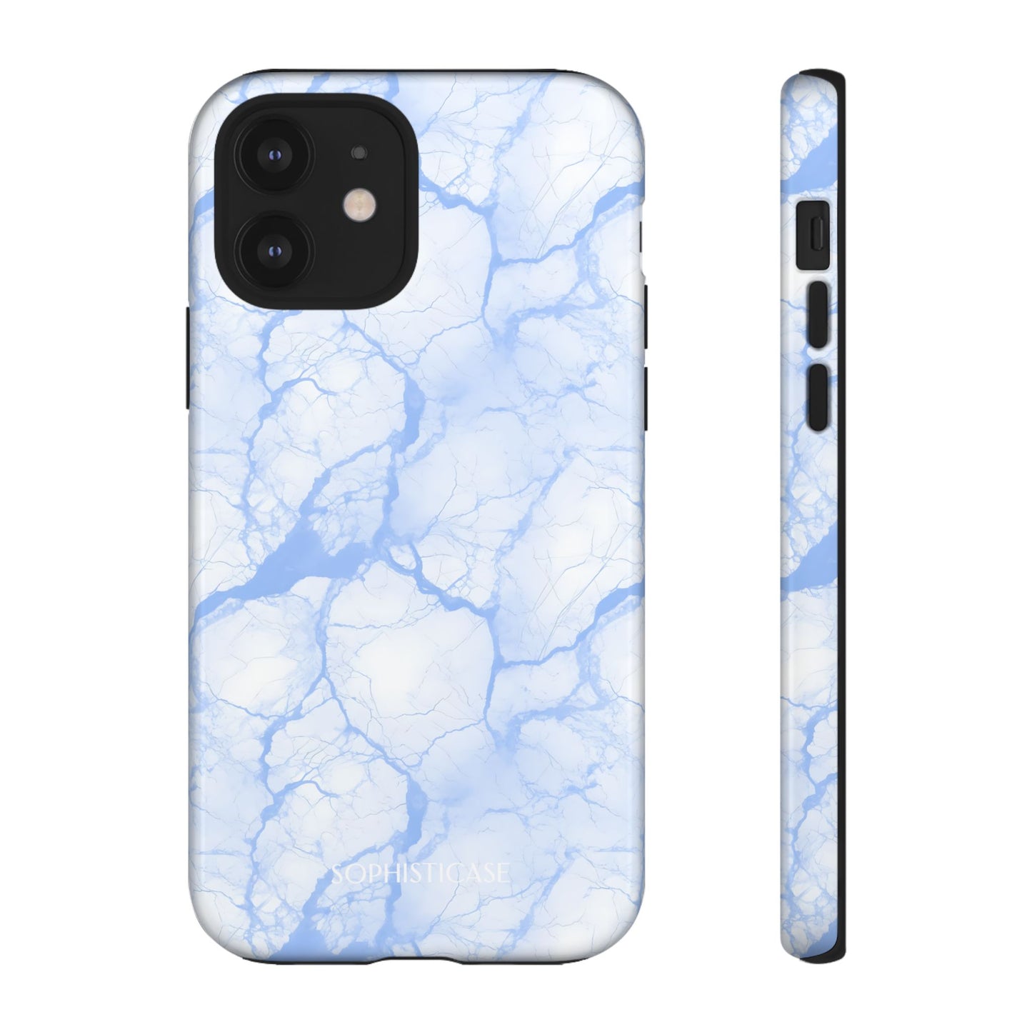 Marble Opulence in Blue - iPhone Case