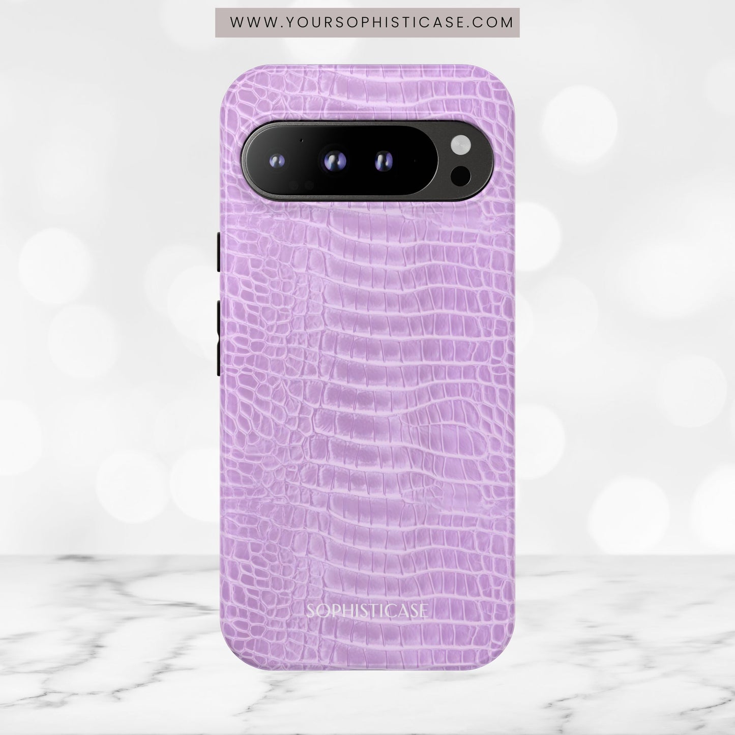Luxe Leather in Purple - Tough Phone Case