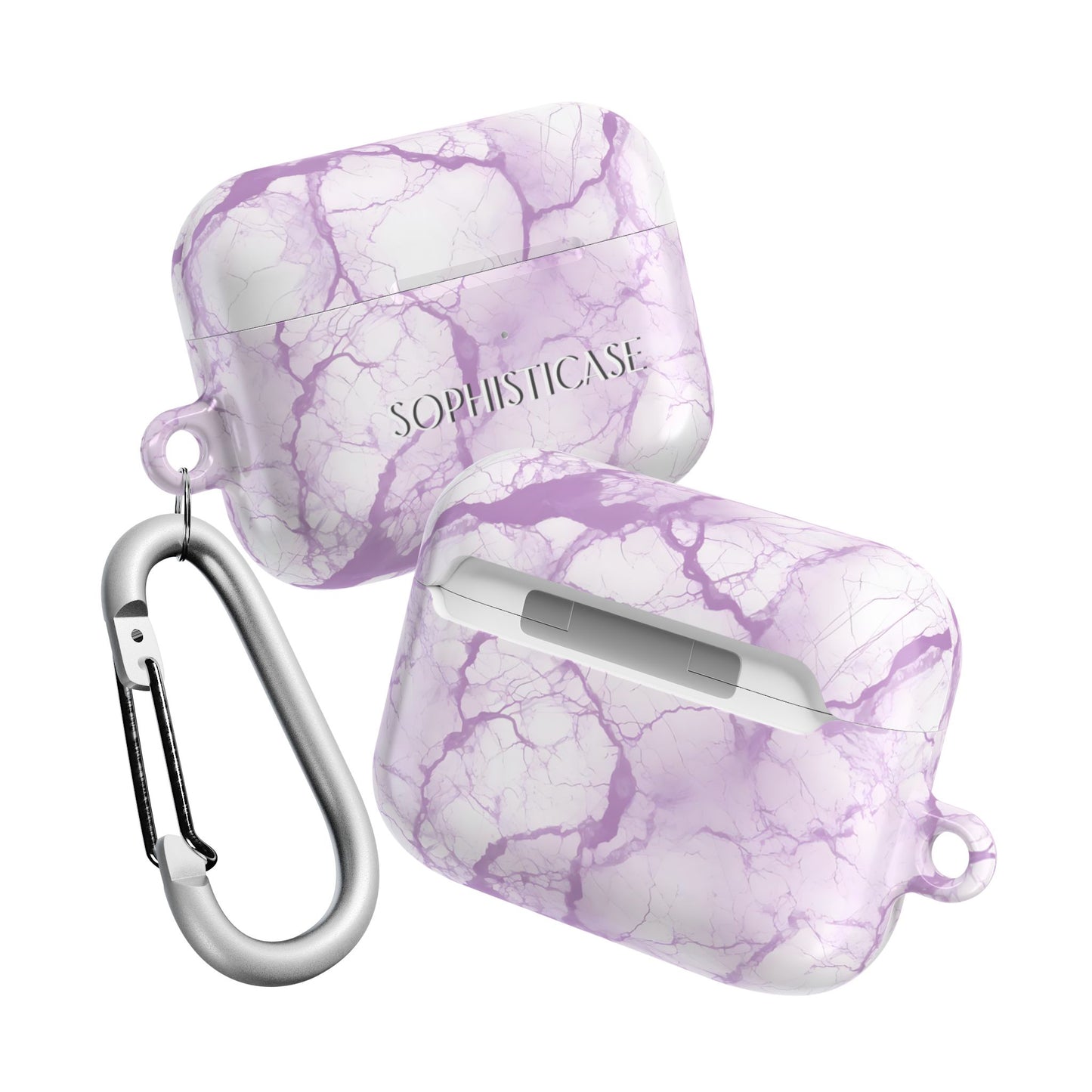 AirPod Cases - Marble Opulence in Purple