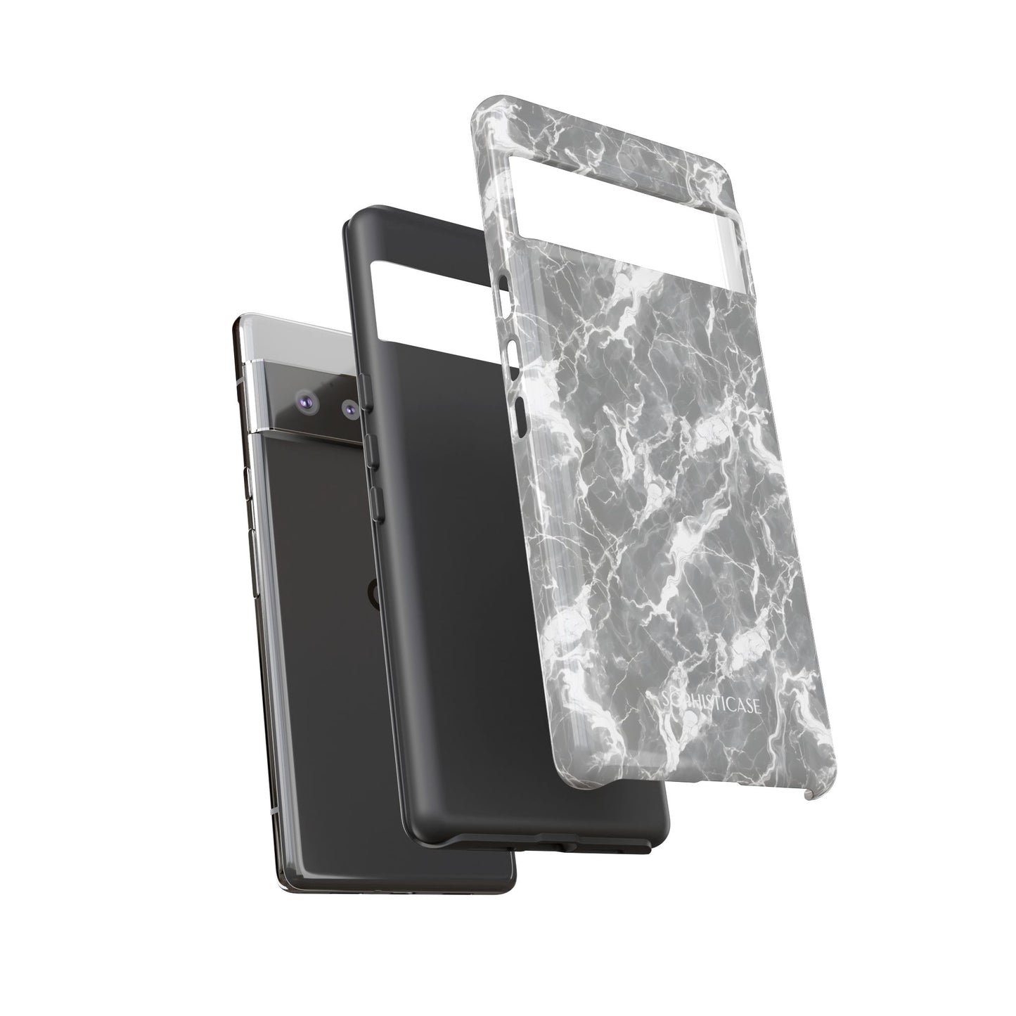 Marble Crush in Charcoal Grey - Google Pixel Case