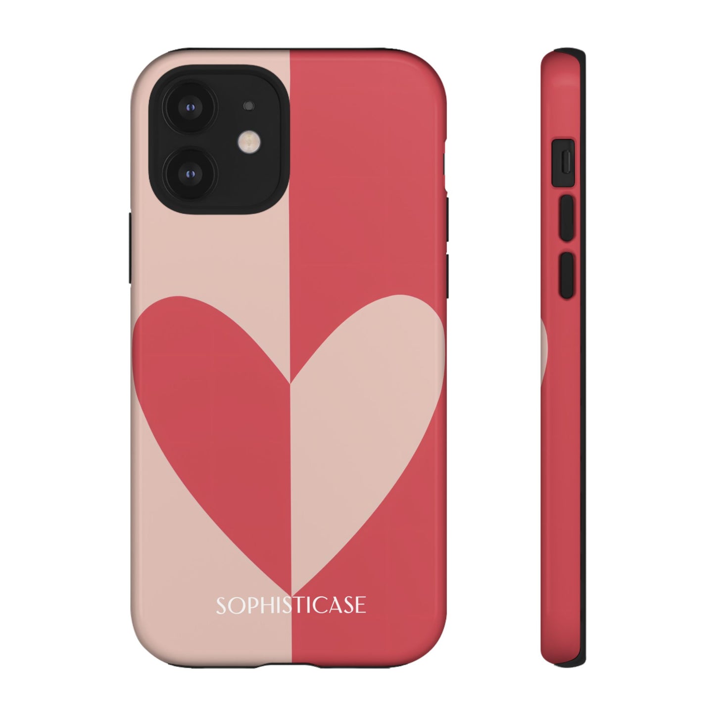 Be Mine in Red and Brown - iPhone Case