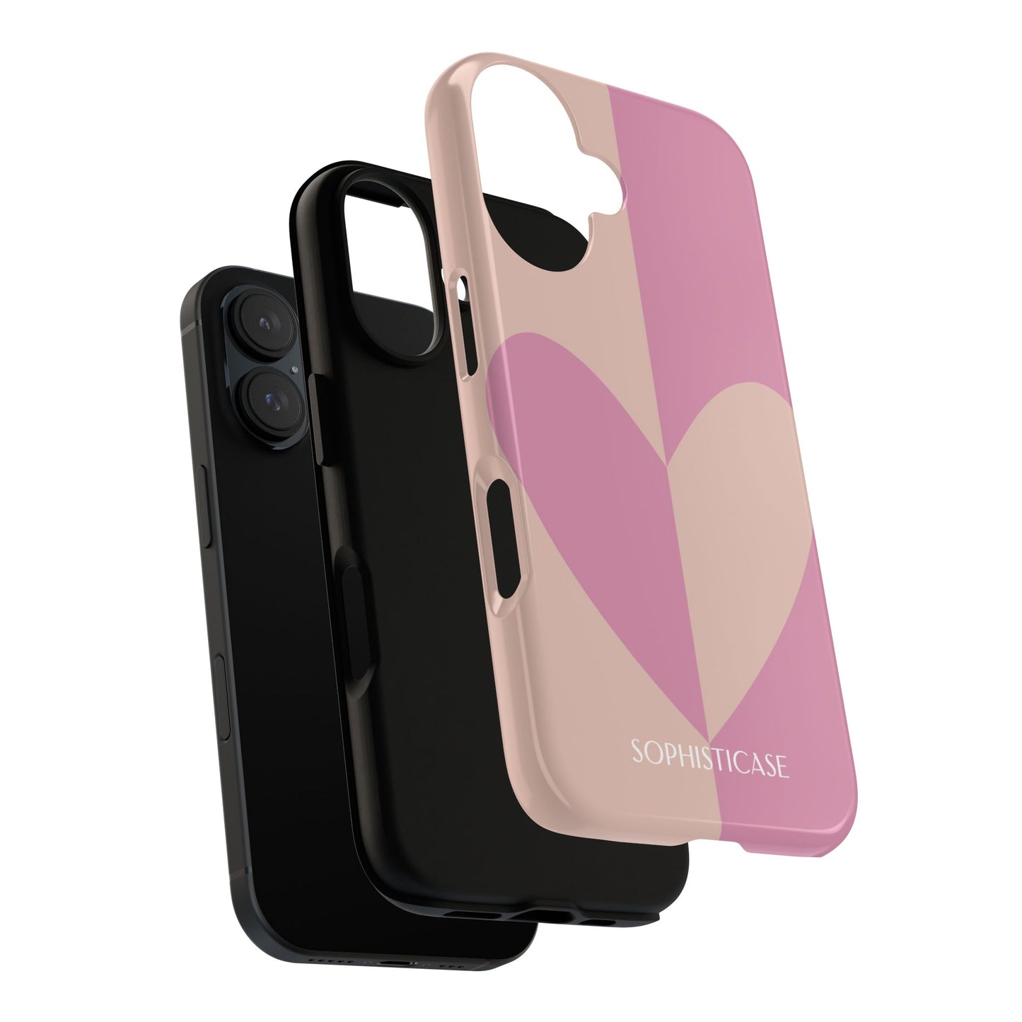 Be Mine in Pink and Brown - iPhone Case
