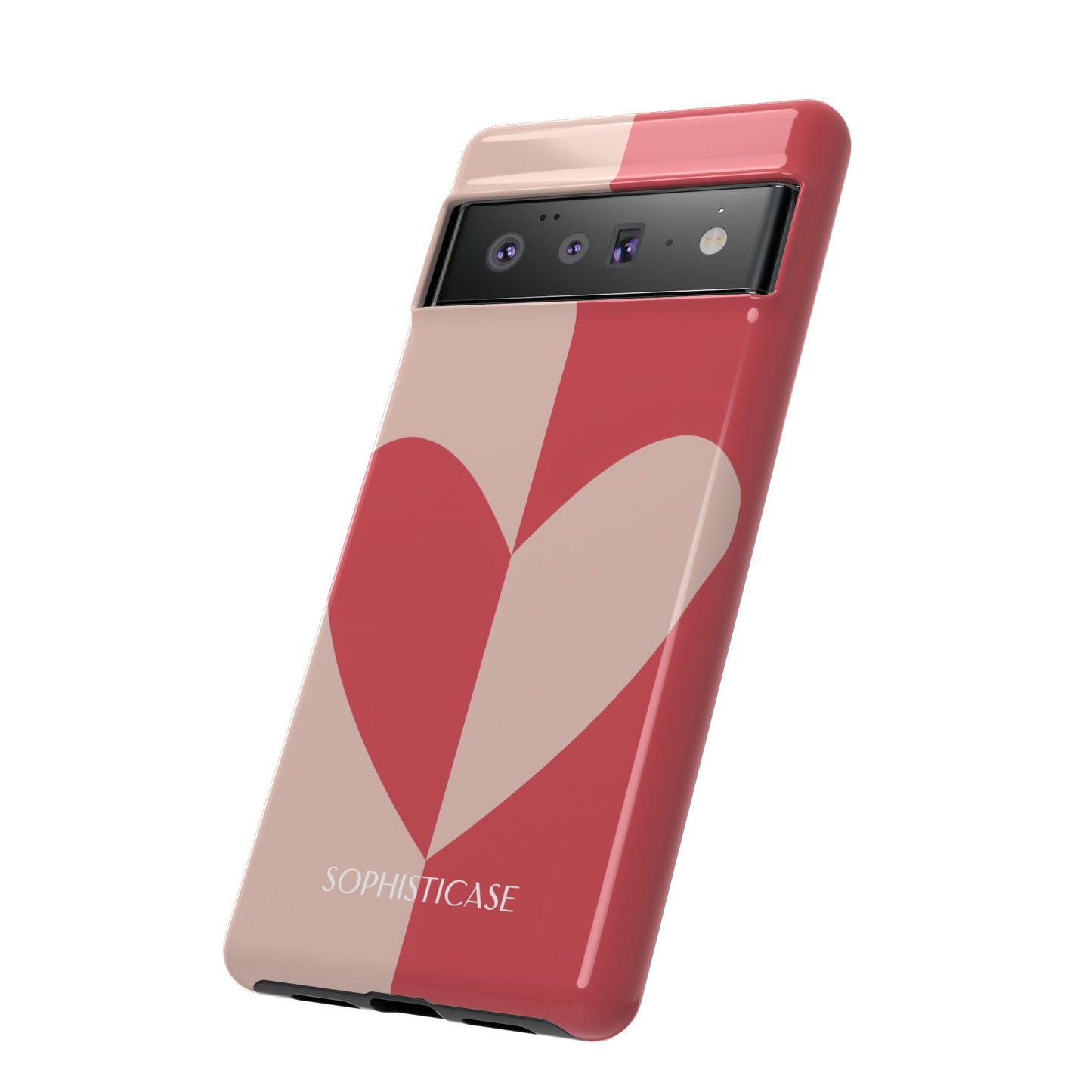 Be Mine in Red and Brown - Protective Phone Case for Google Pixel - Sophisticase