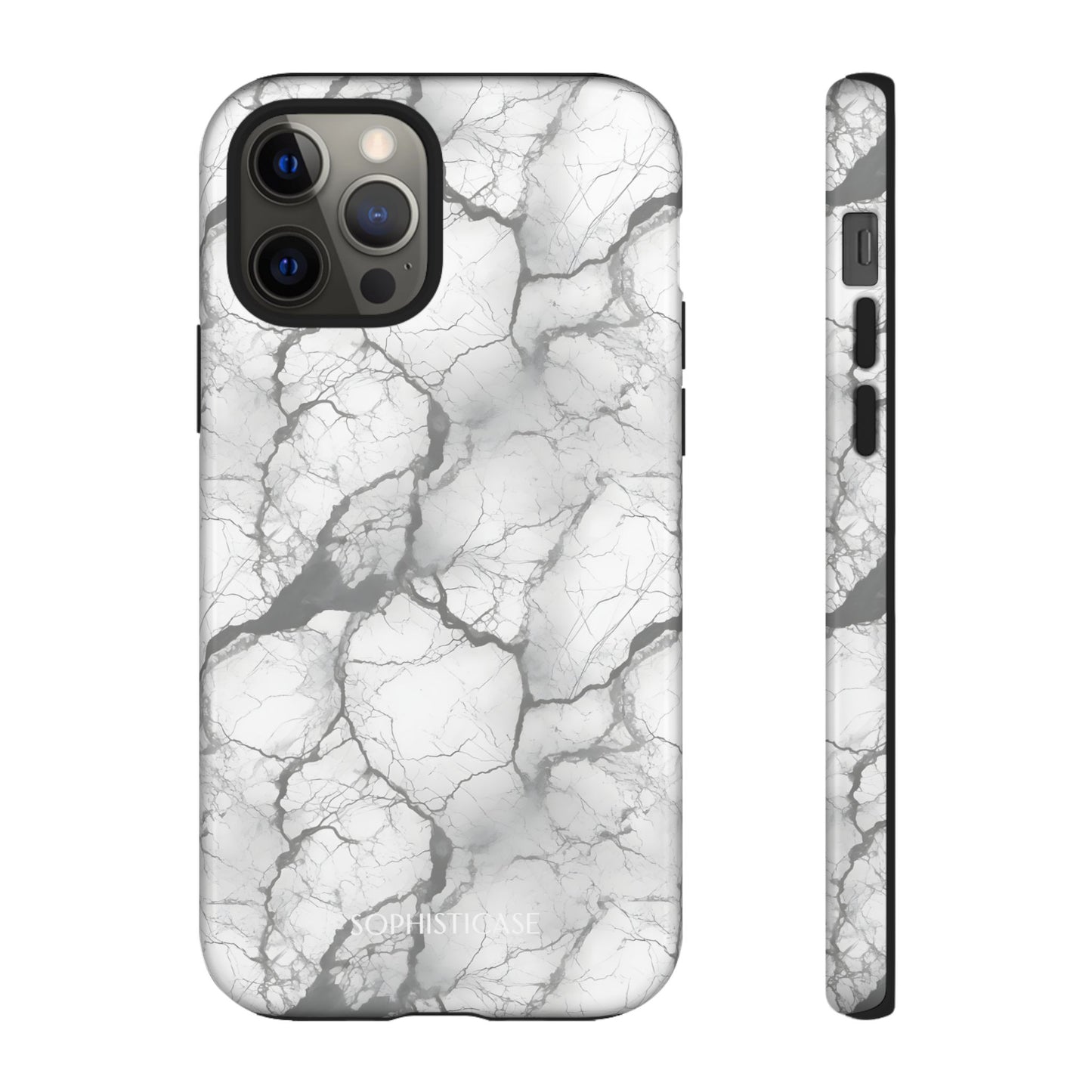 Marble Opulence in Charcoal Grey - iPhone Case