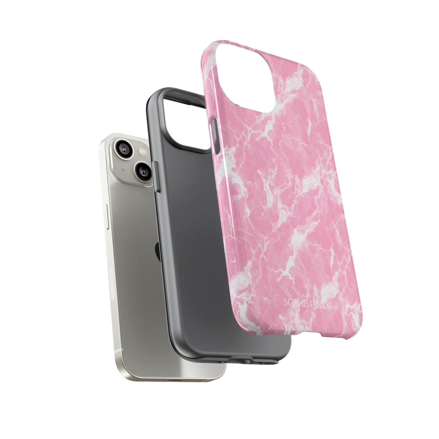 Marble Crush in Pink - iPhone Case