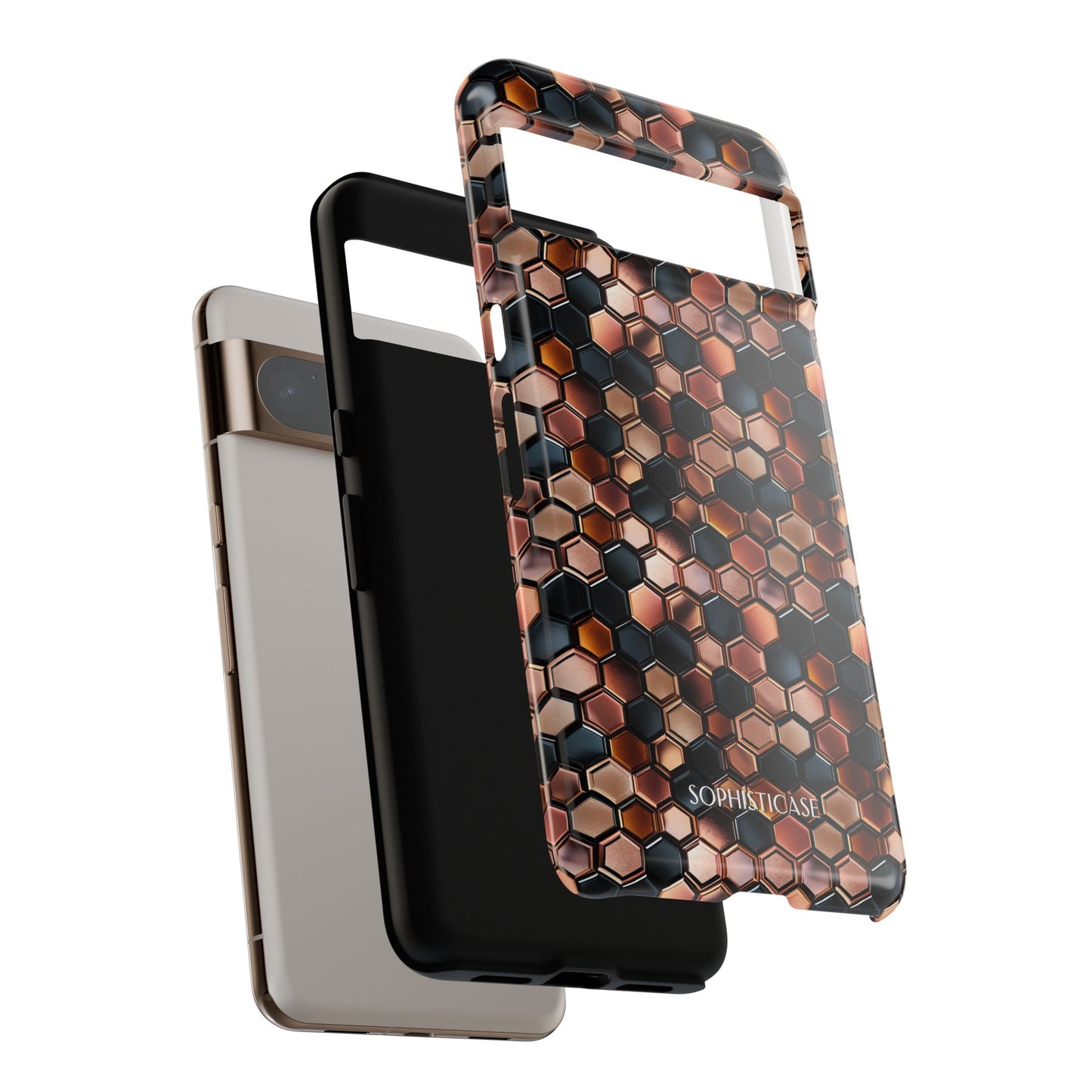 Rose' Runway in Honeycomb Mosaic - Tough Phone Case