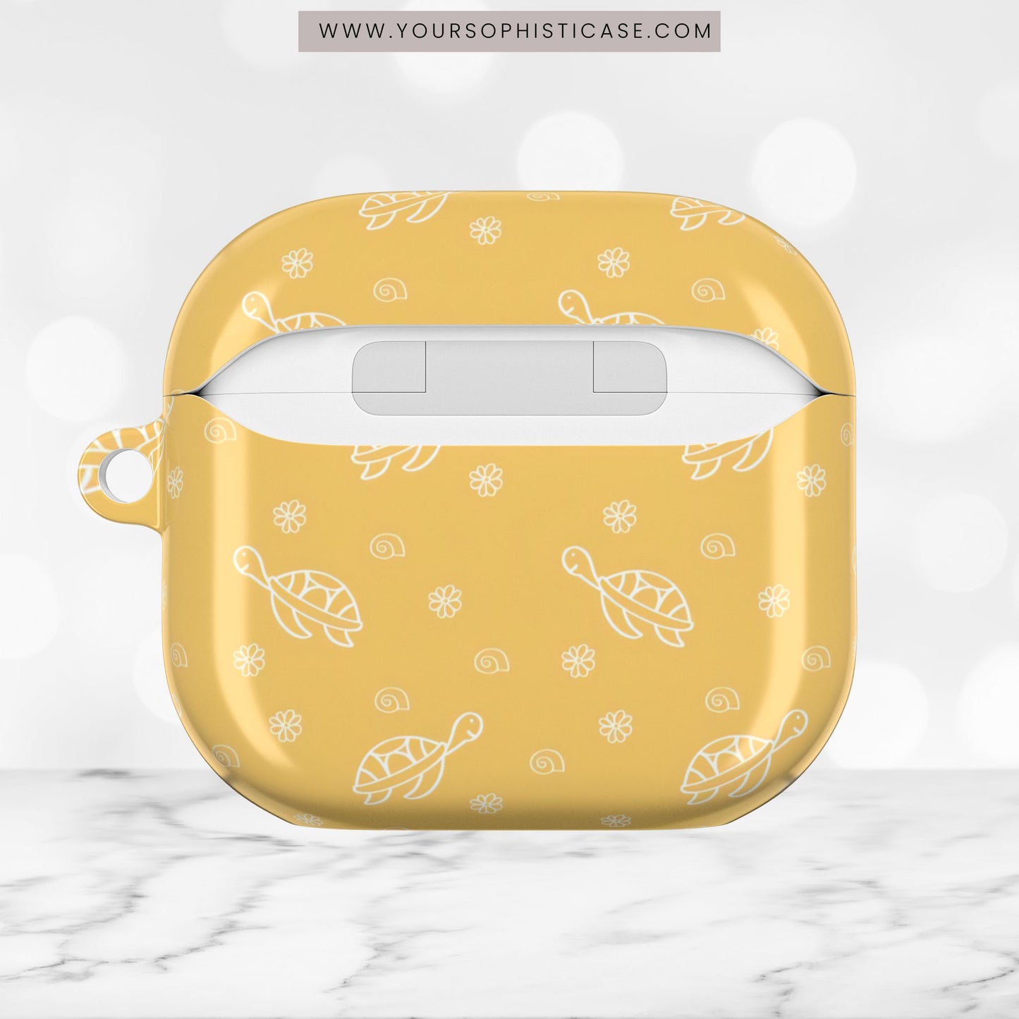 AirPod Cases - Turtle Island in Yellow