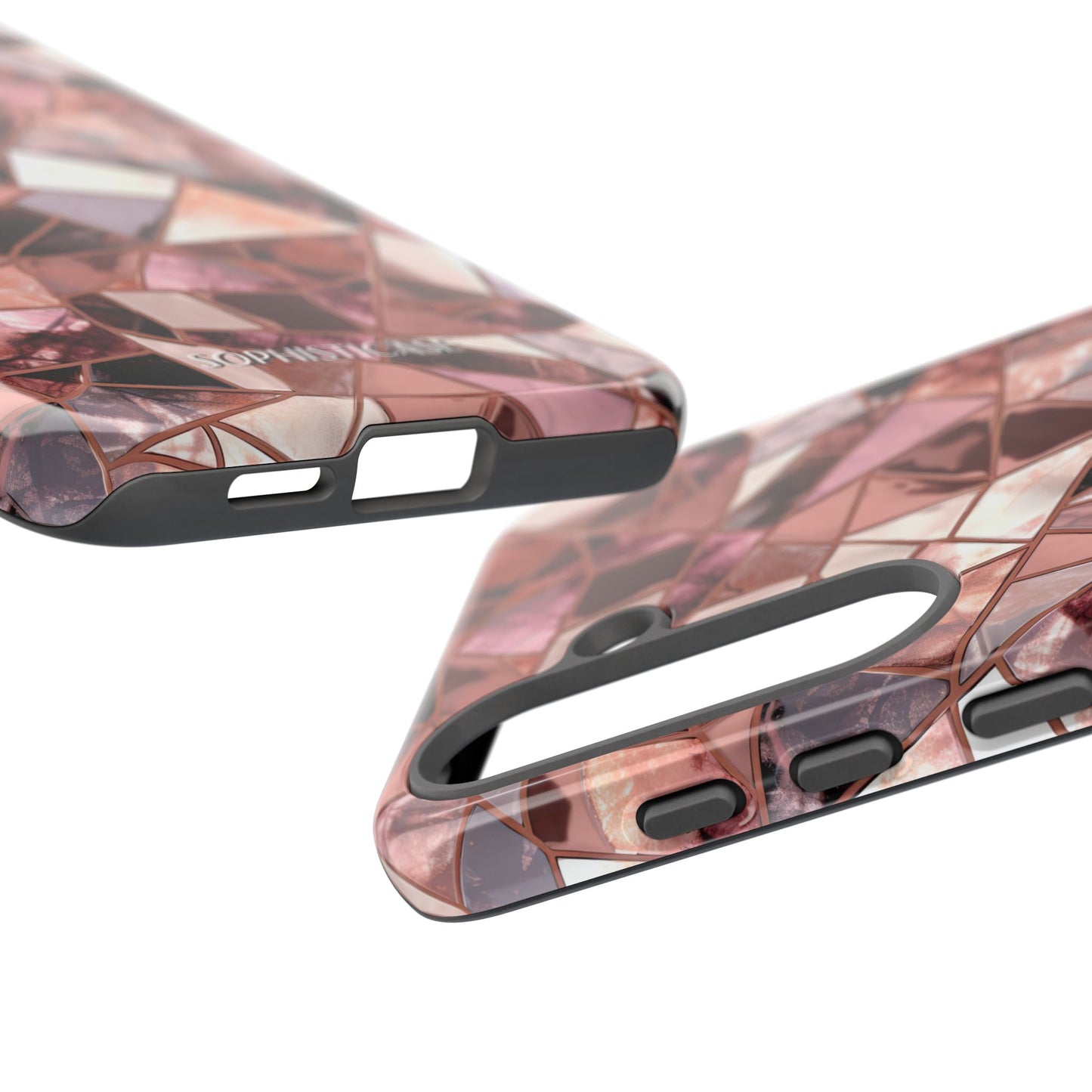 Rose' Runway in Merlot Mosaic - Tough Phone Case
