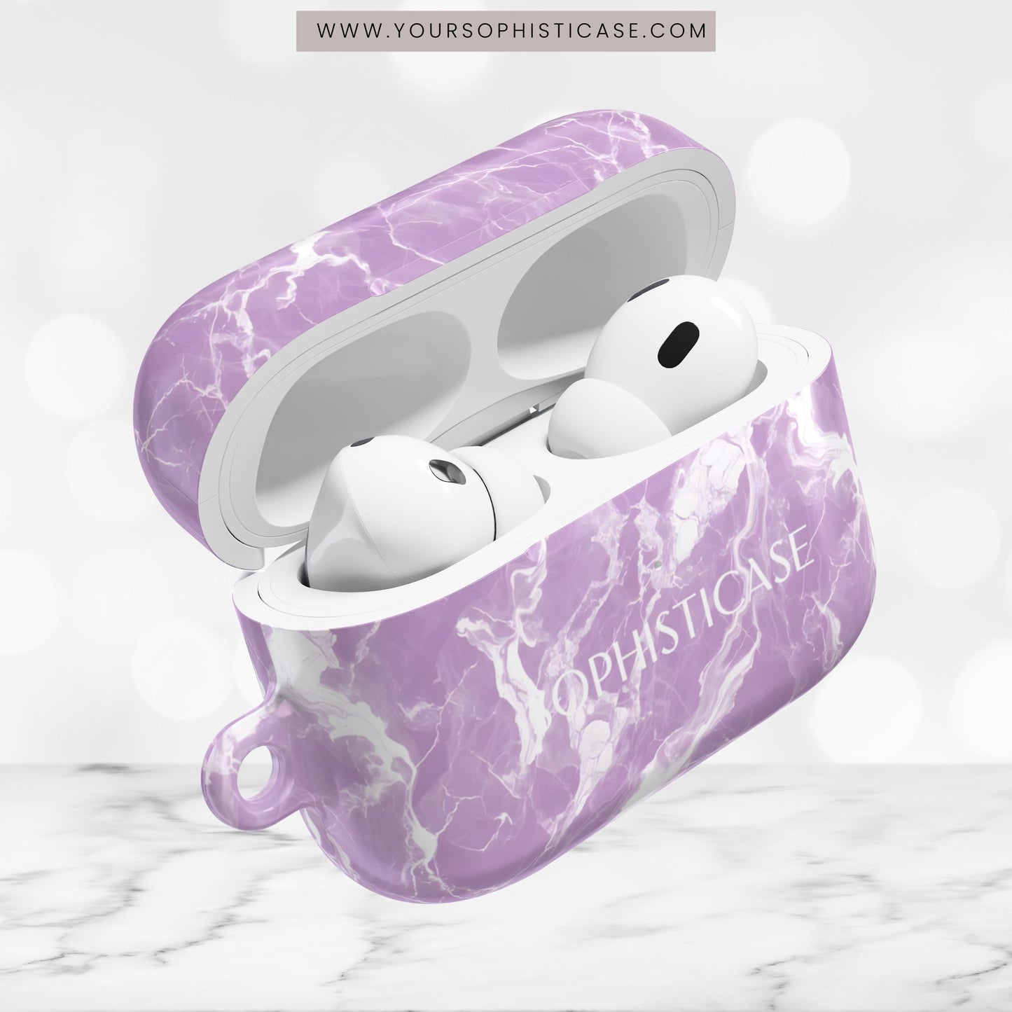 AirPod Cases - Marble Crush in Purple