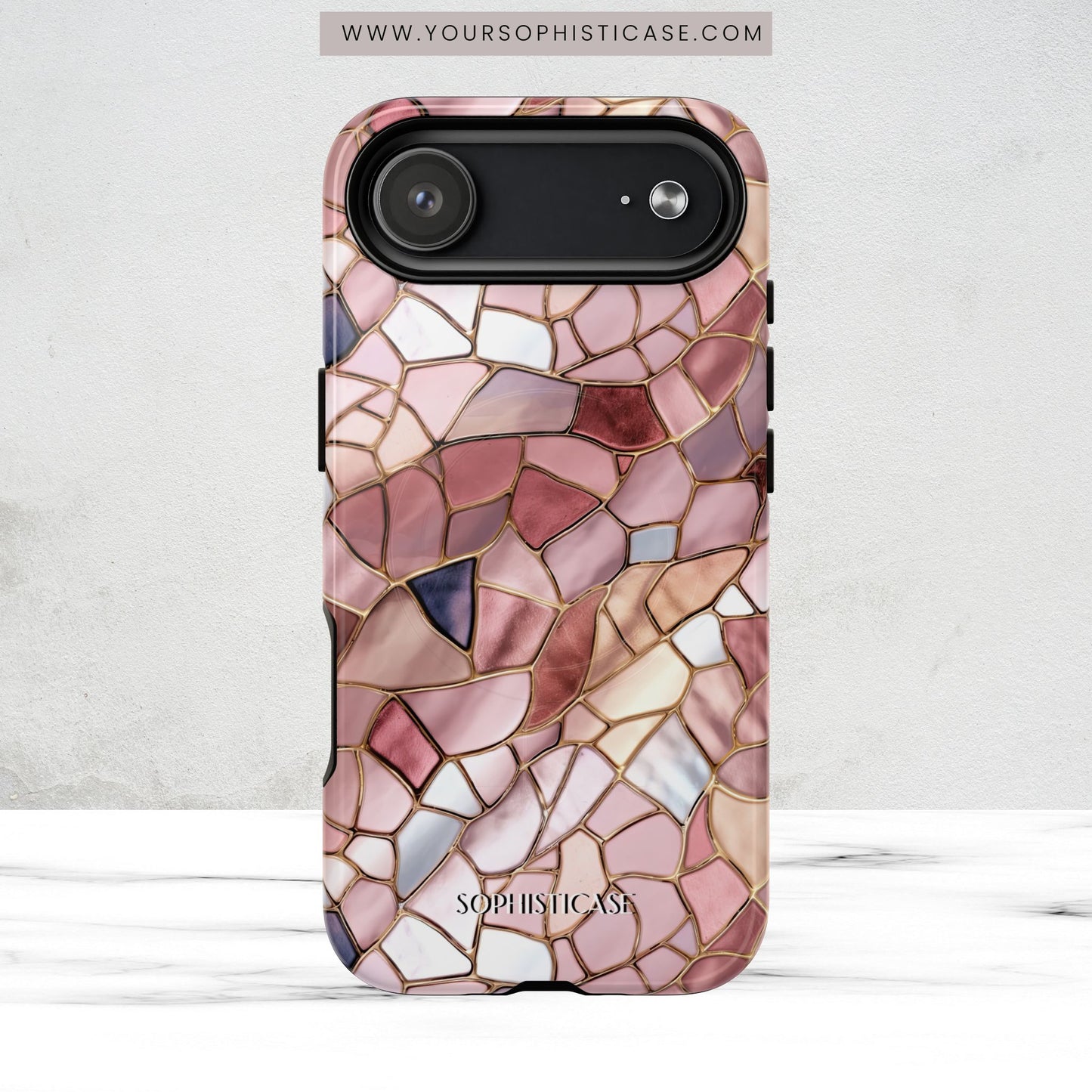 Rose' Runway in Pink Mosaic - Magsafe Case