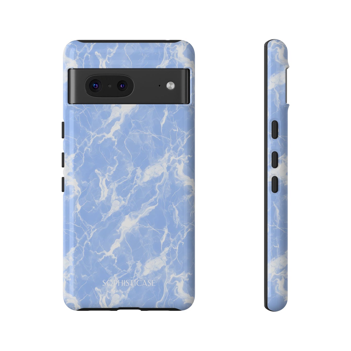 Marble Crush in Blue - Tough Phone Case