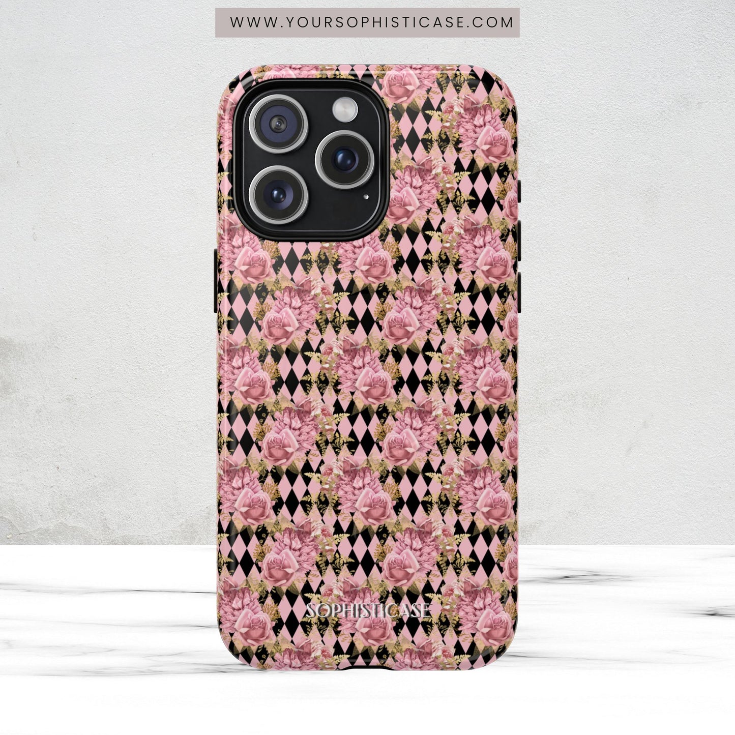 Rose Diamond Romance in Valentina - Magsafe Case