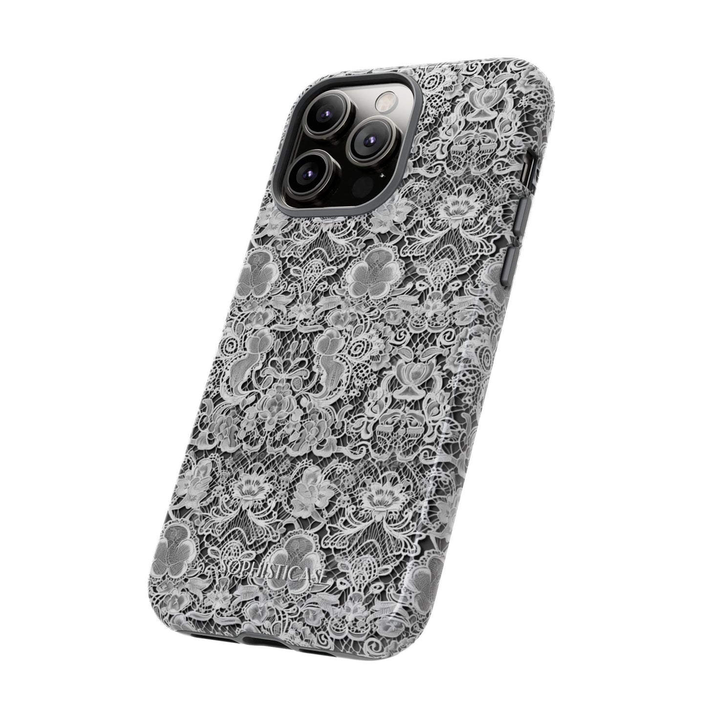 Luxe Lace in Black - Tough Phone Case