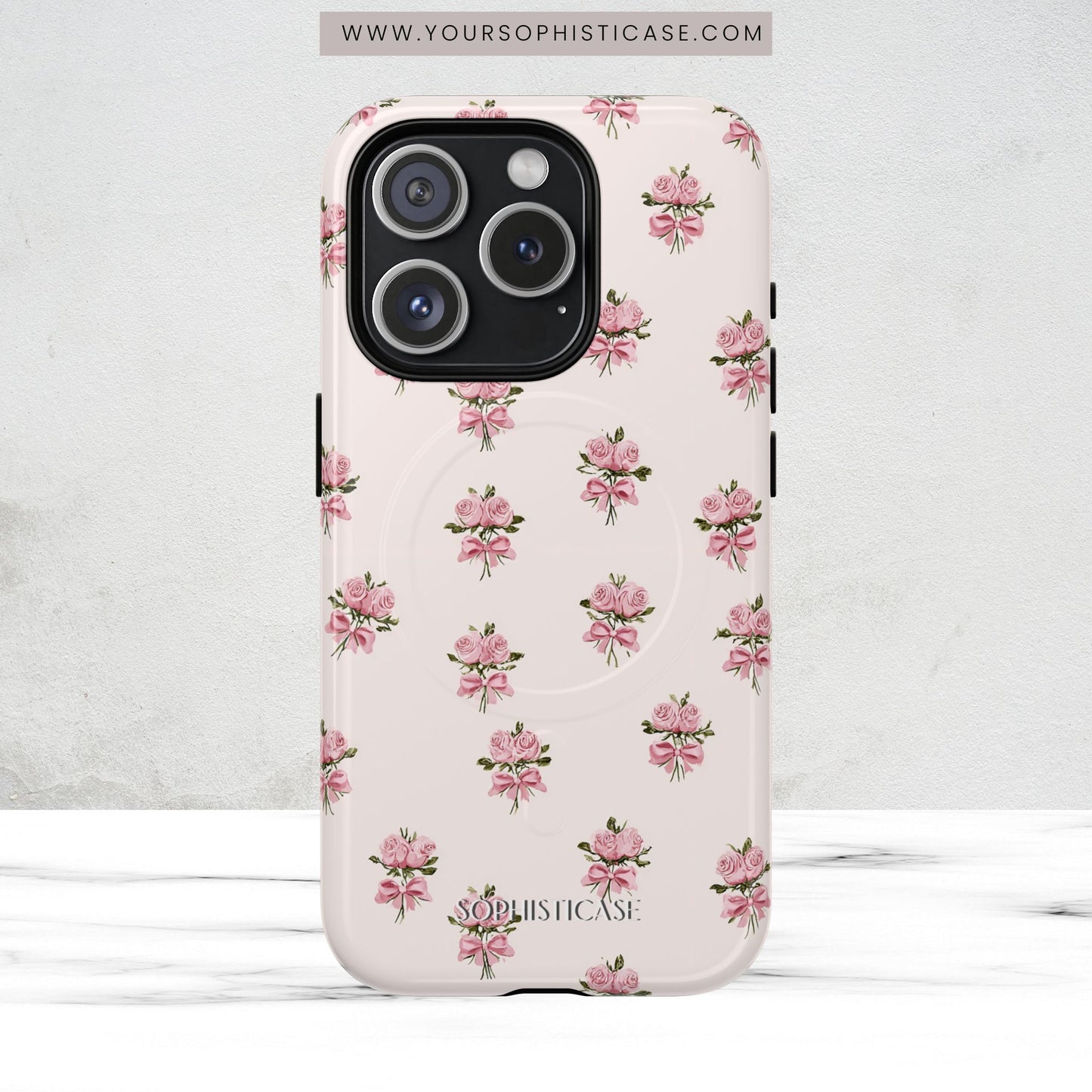 The Sweetest Thing in Coquette Rose Bouquet - Magsafe Case