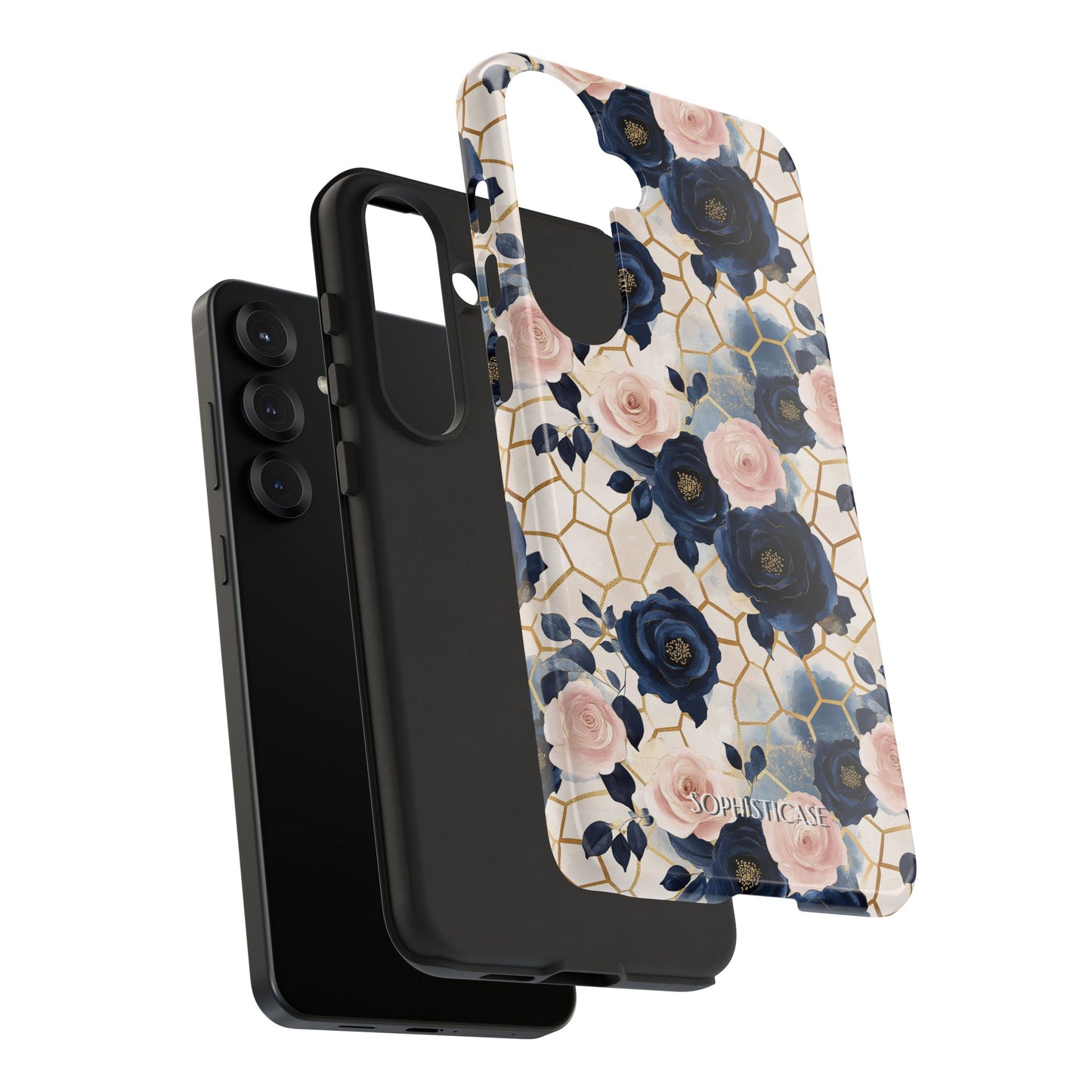 Royal Floral in Navy Hive - Tough Phone Case