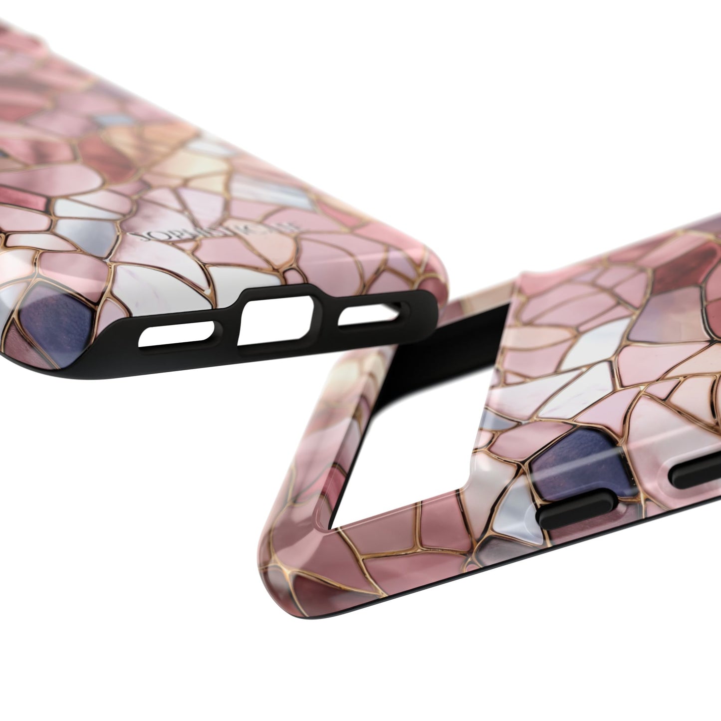 Rose' Runway in Pink Mosaic - Tough Phone Case