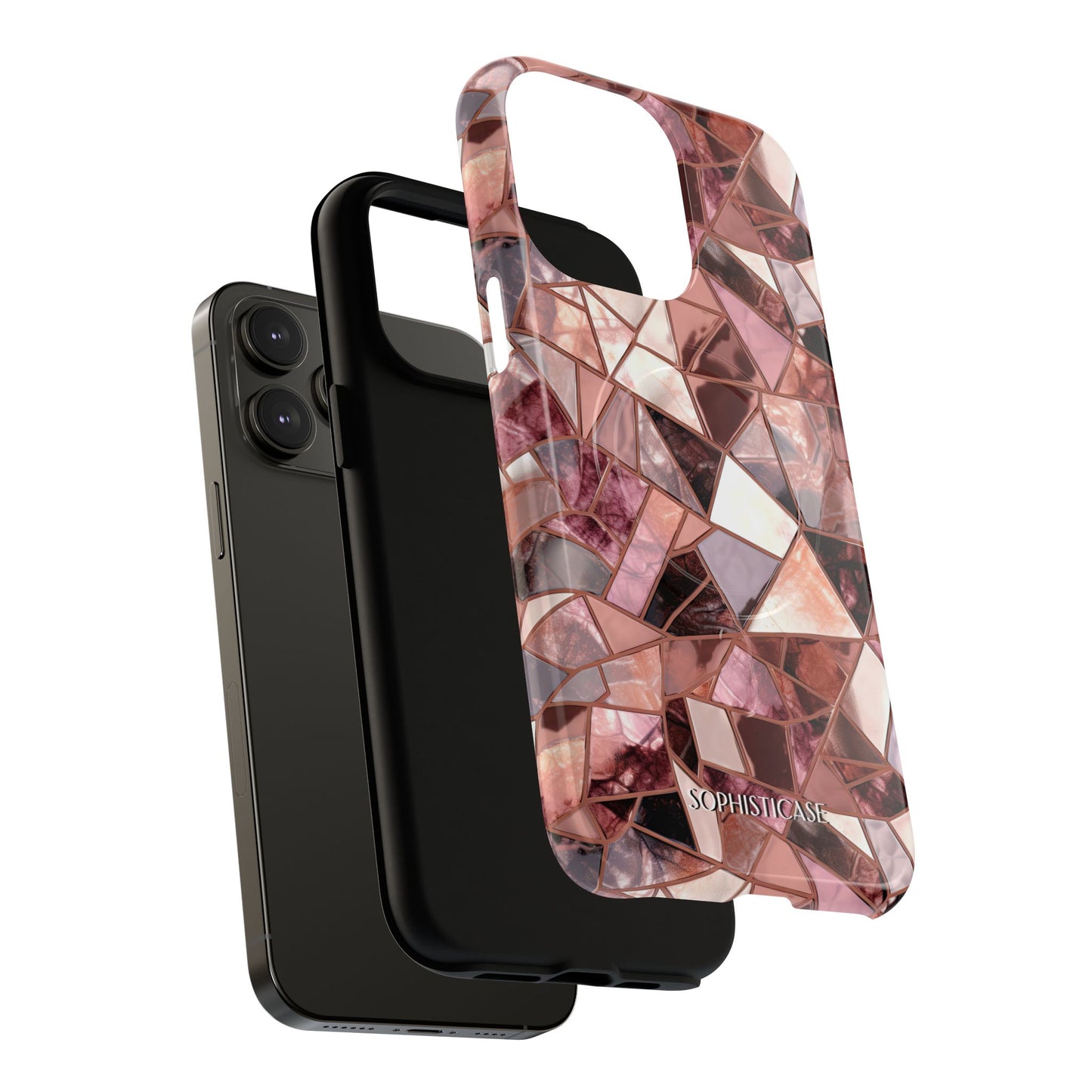 Rose' Runway in Merlot Mosaic - Magsafe Case