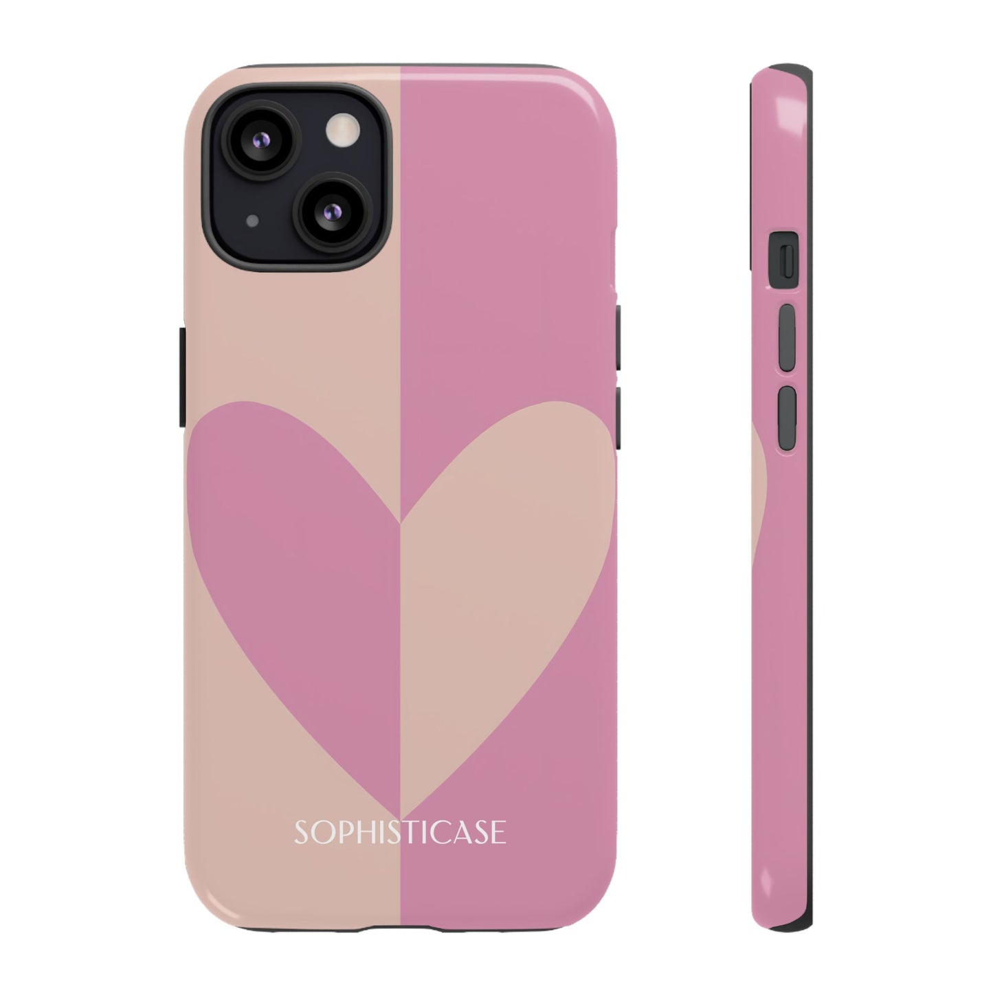 Be Mine in Pink and Brown - iPhone Case