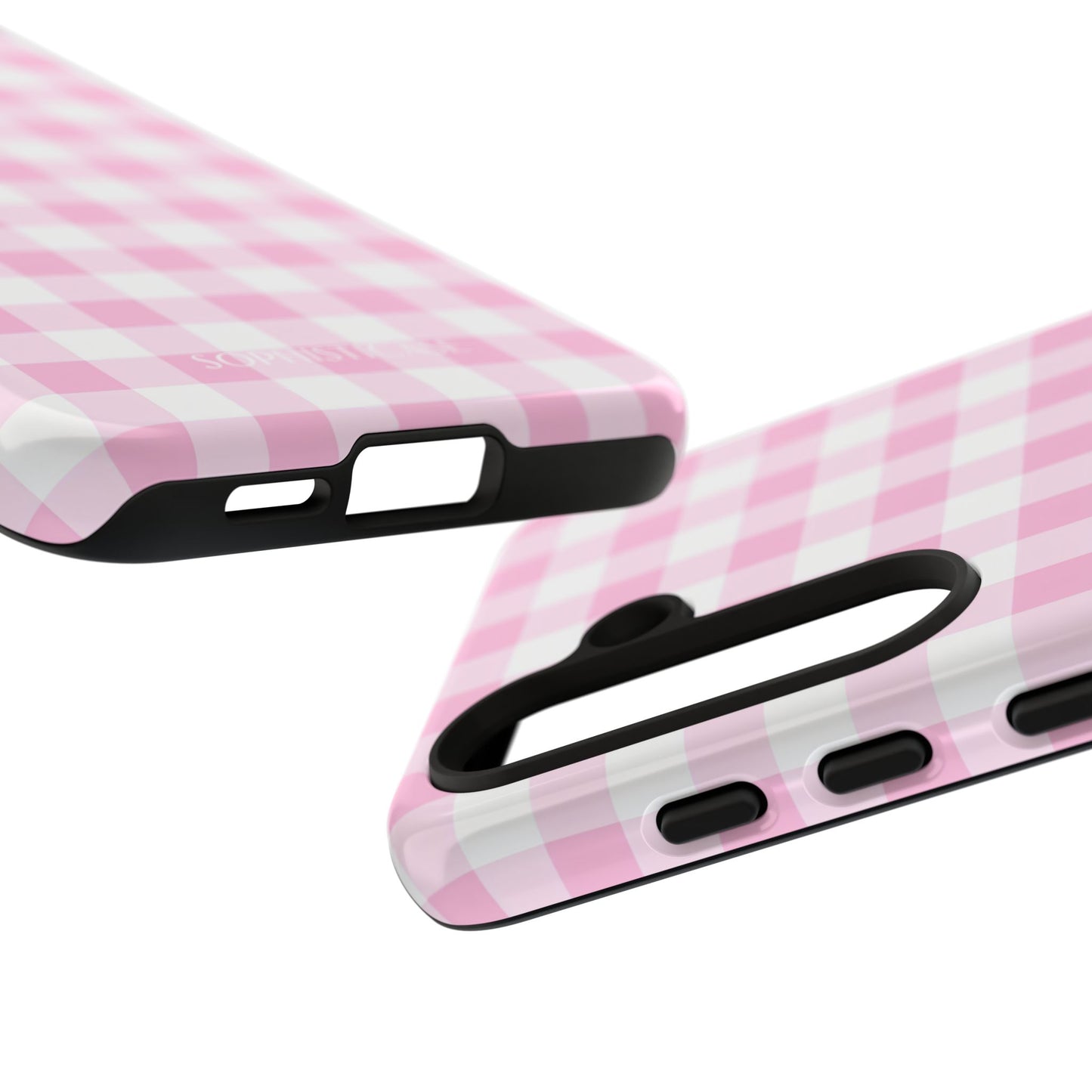 Gingham in Pink - Tough Phone Case