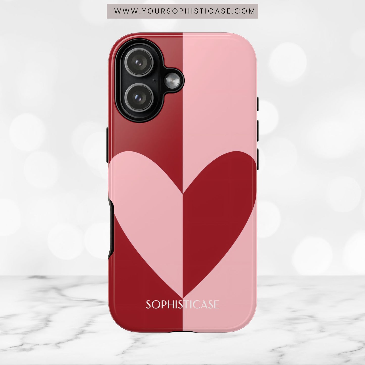 Be Mine in Red and Pink - iPhone Case