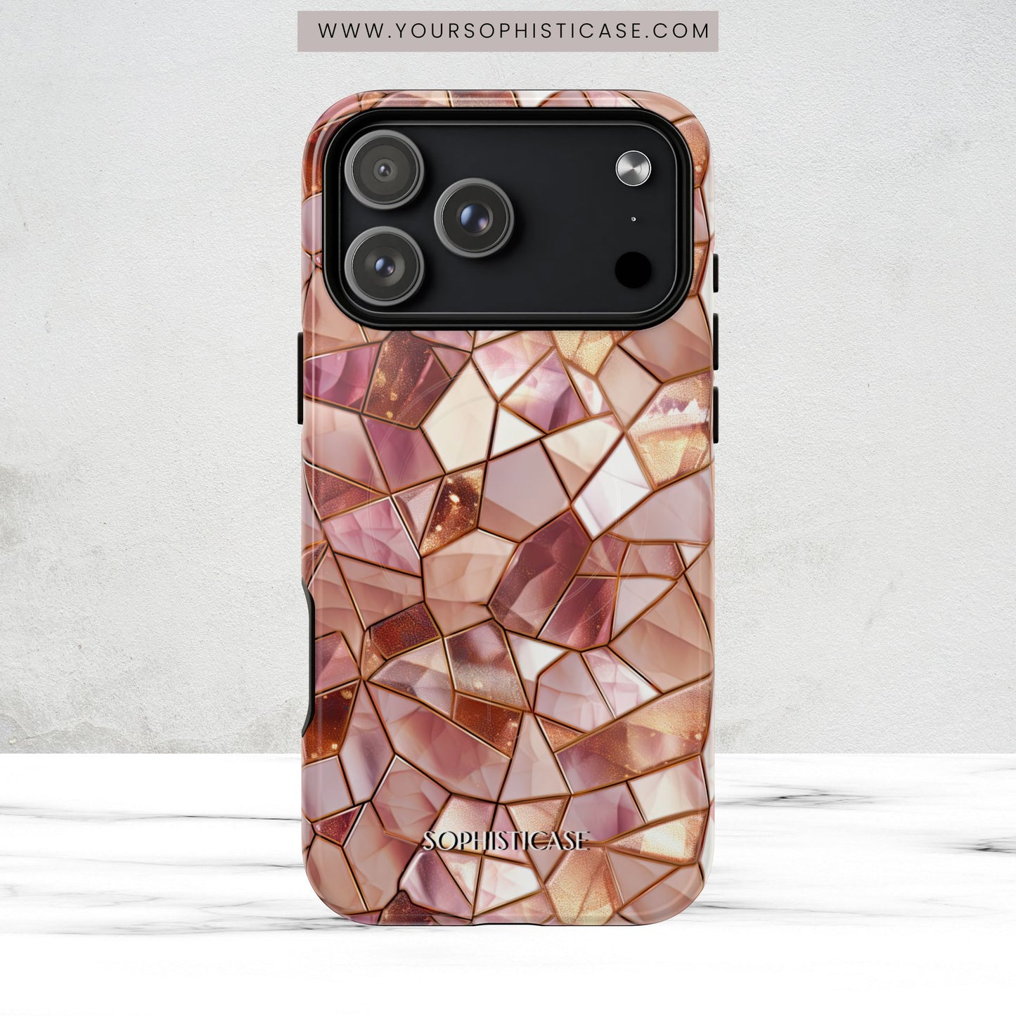 Rose' Runway in Champagne Mosaic - Magsafe Case