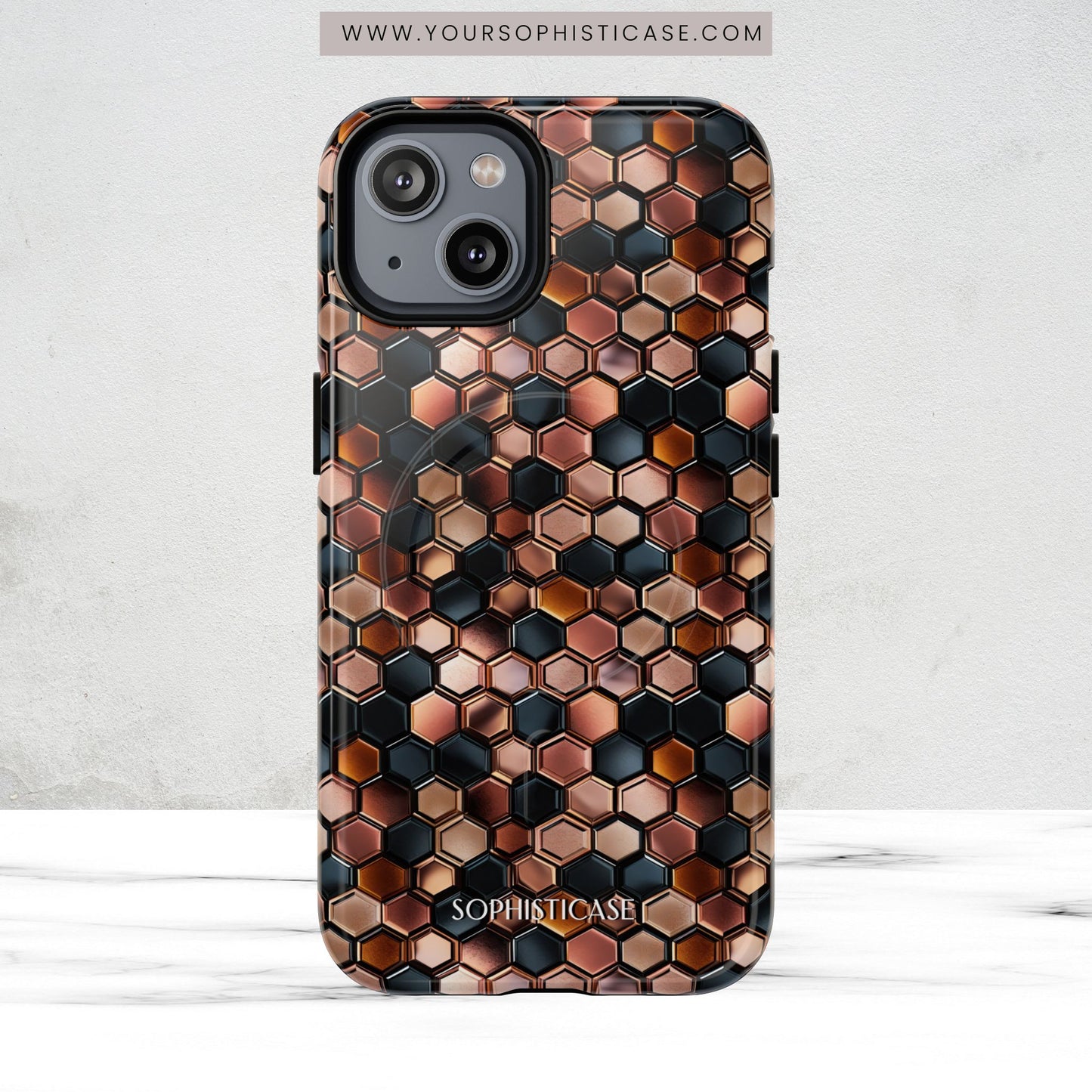 Rose' Runway in Honeycomb Mosaic - Magsafe Case