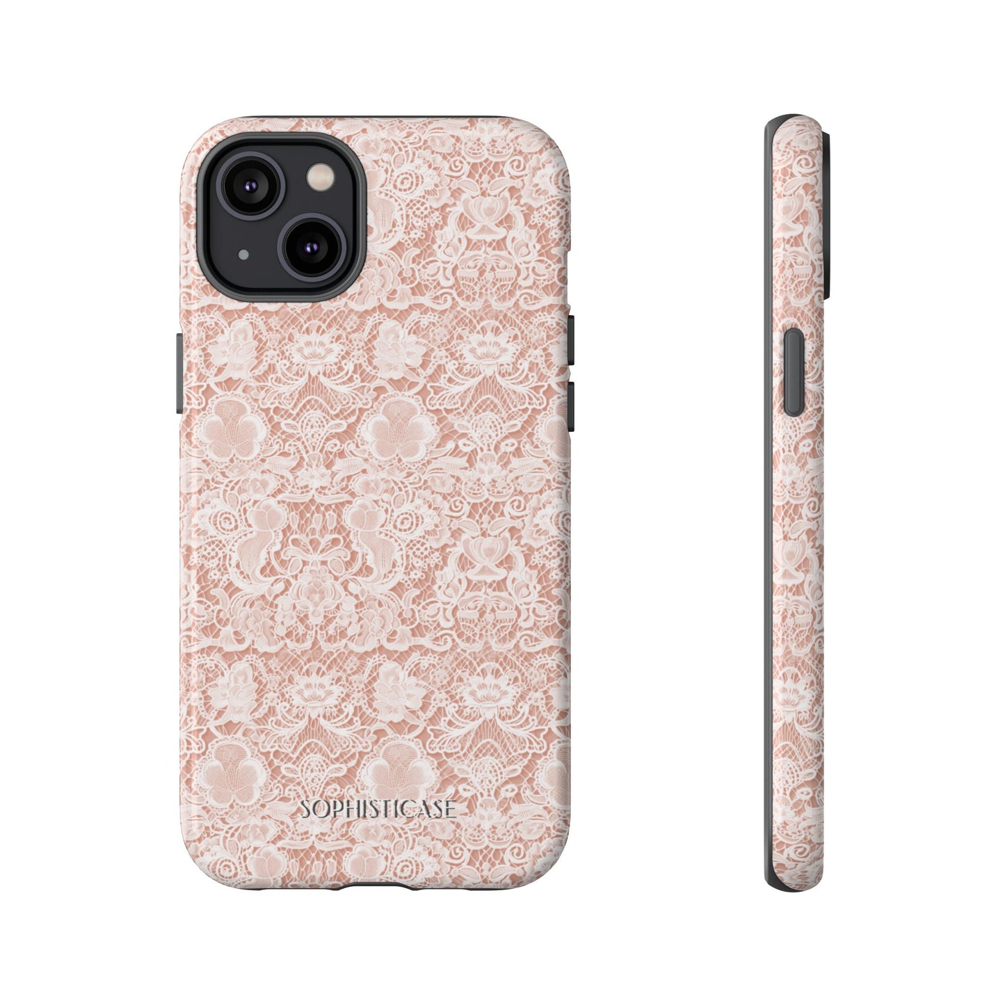 Luxe Lace in Brown - iPhone Case
