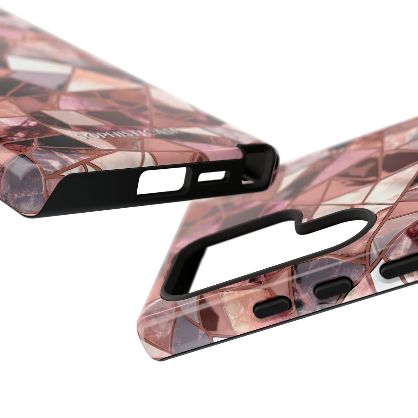 Rose' Runway in Merlot Mosaic - Tough Phone Case