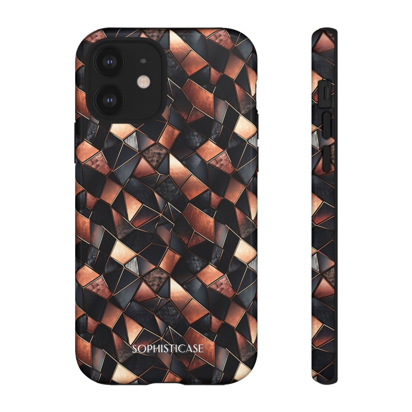 Rose' Runway in Noir Mosaic - Tough Phone Case