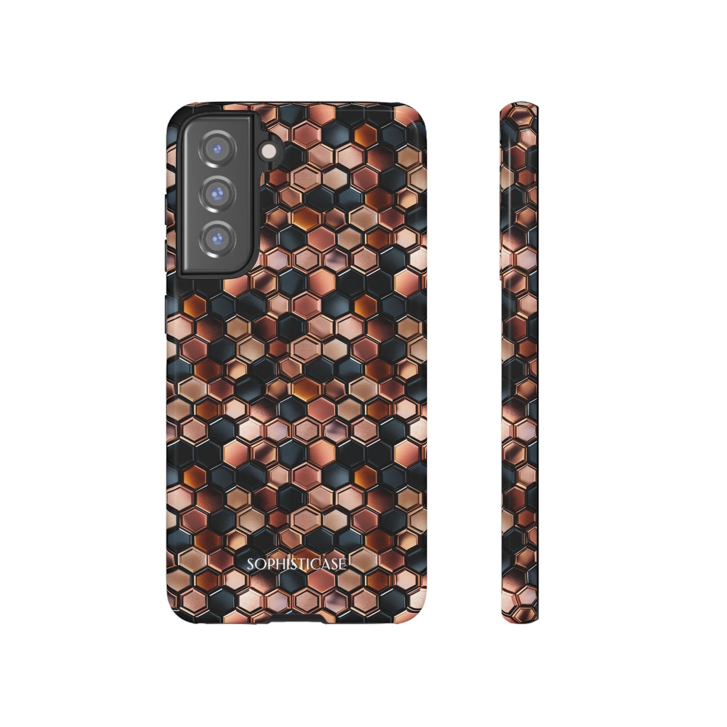 Rose' Runway in Honeycomb Mosaic - Tough Phone Case