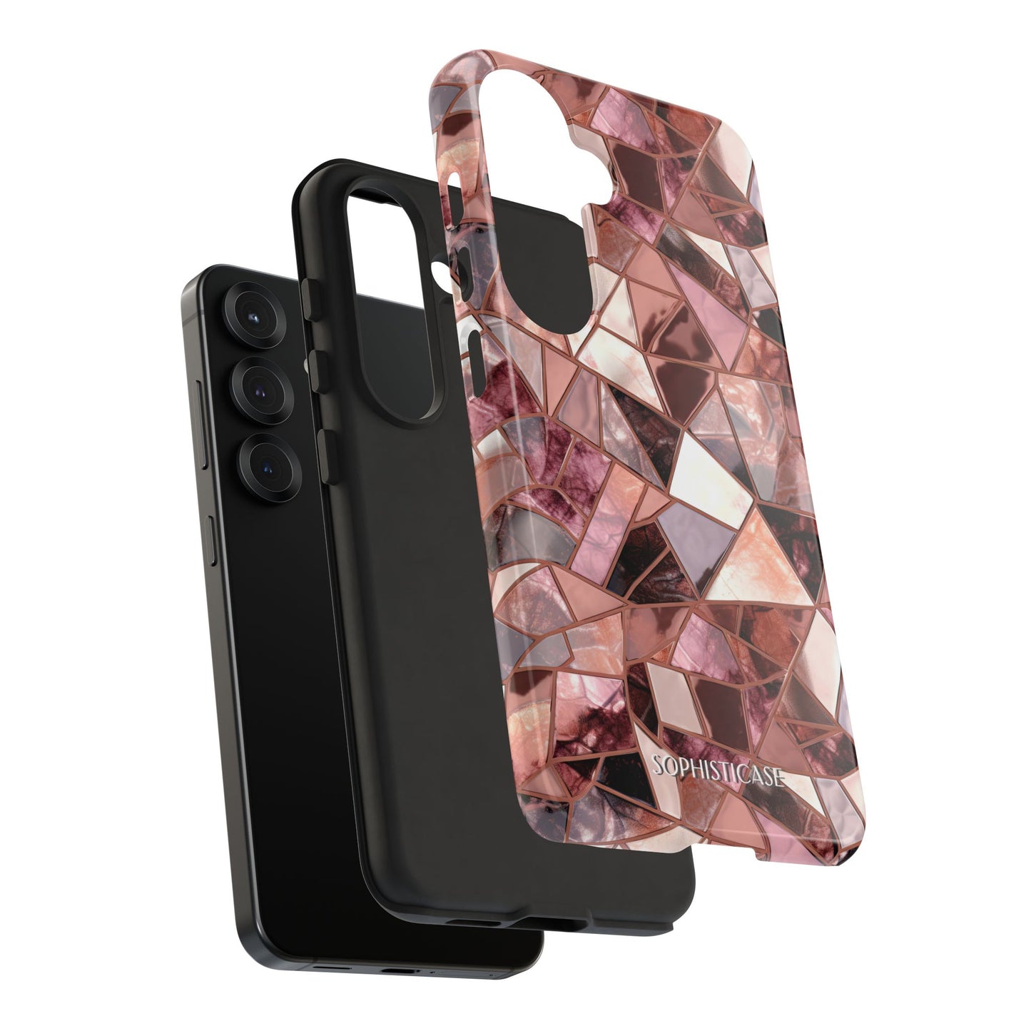 Rose' Runway in Merlot Mosaic - Tough Phone Case