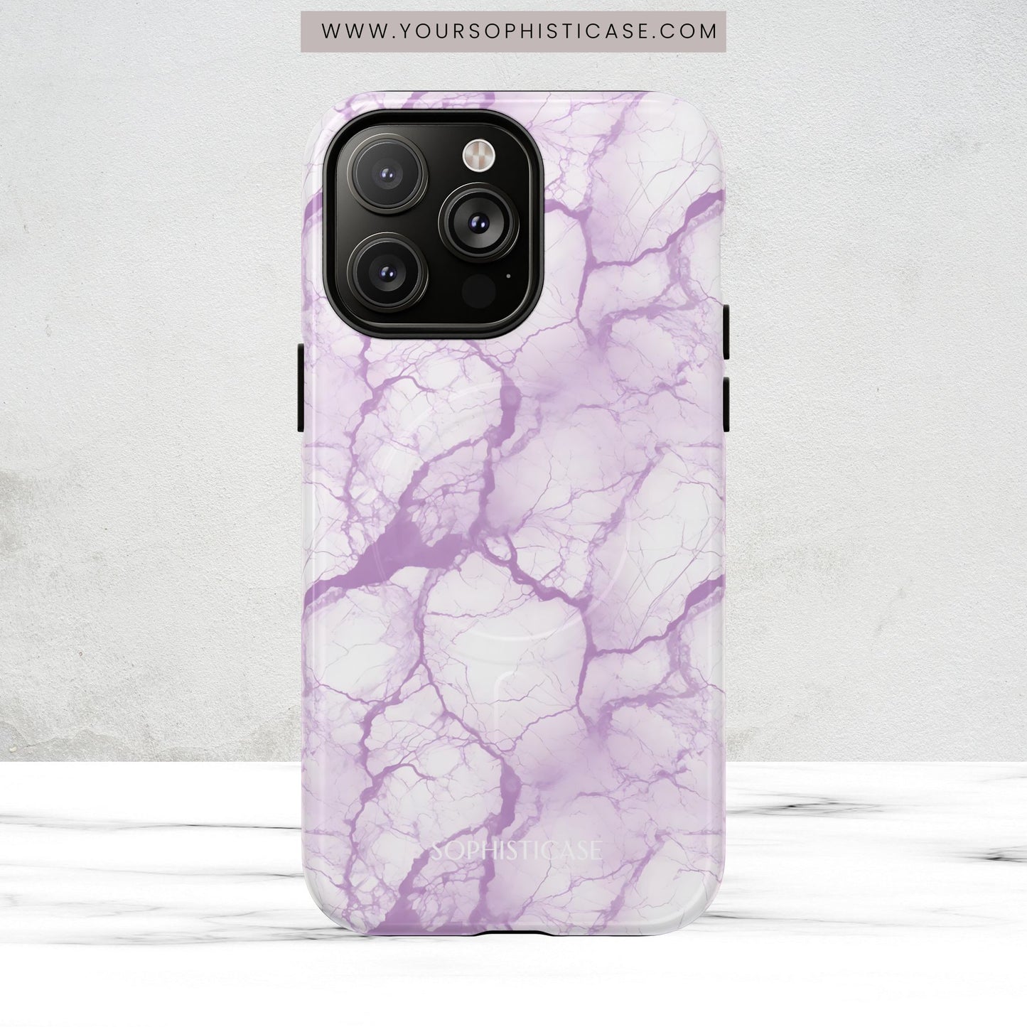 Marble Opulence in Purple - Magsafe Case