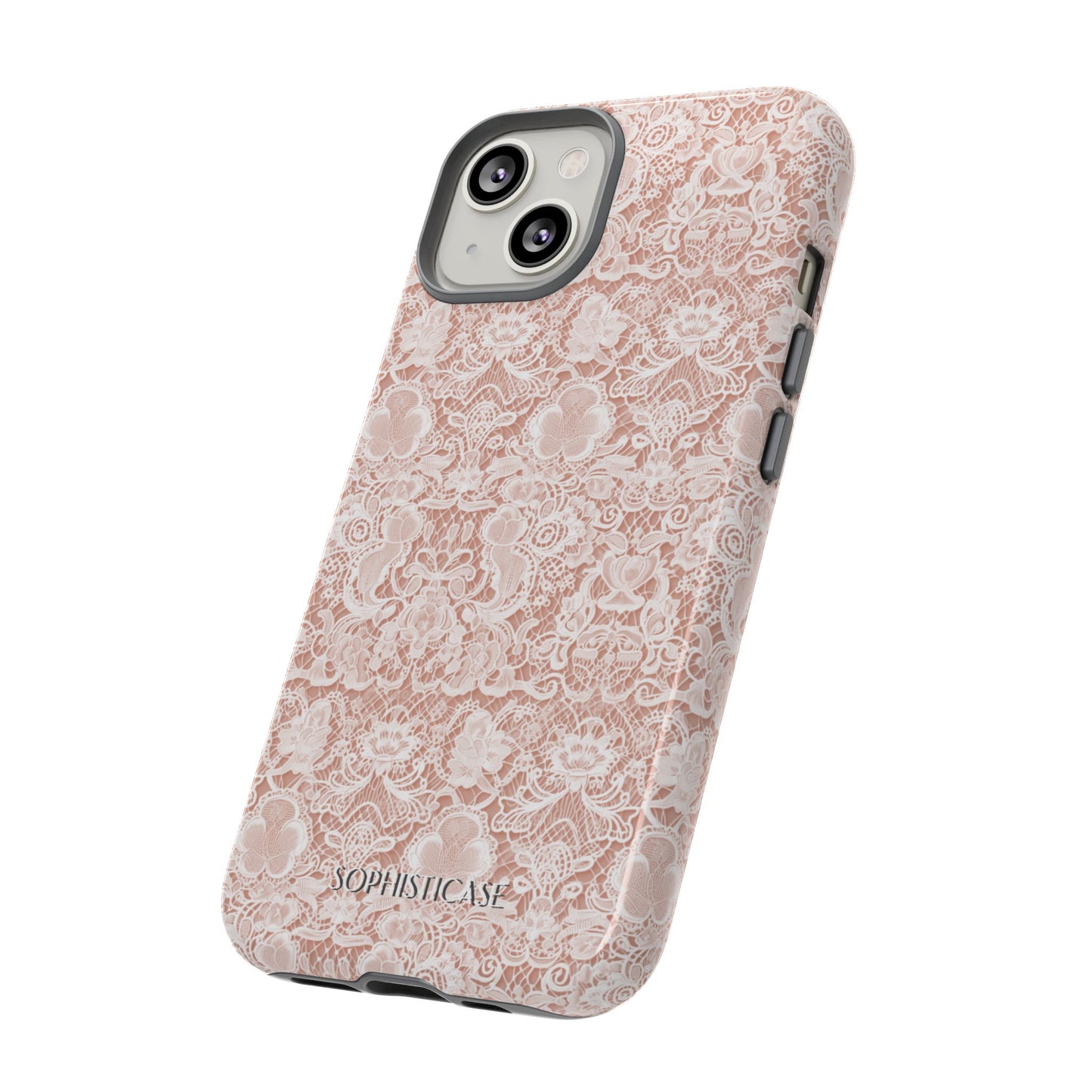 Luxe Lace in Brown - iPhone Case