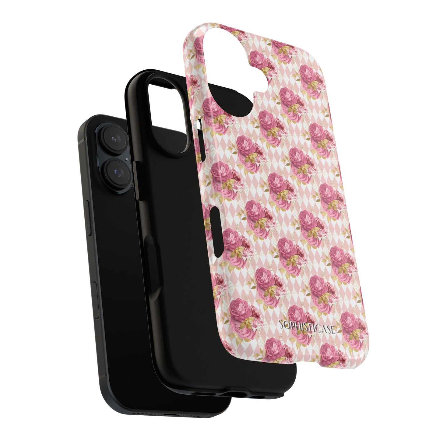 Rose Diamond Romance in Sienna - Tough Phone Case