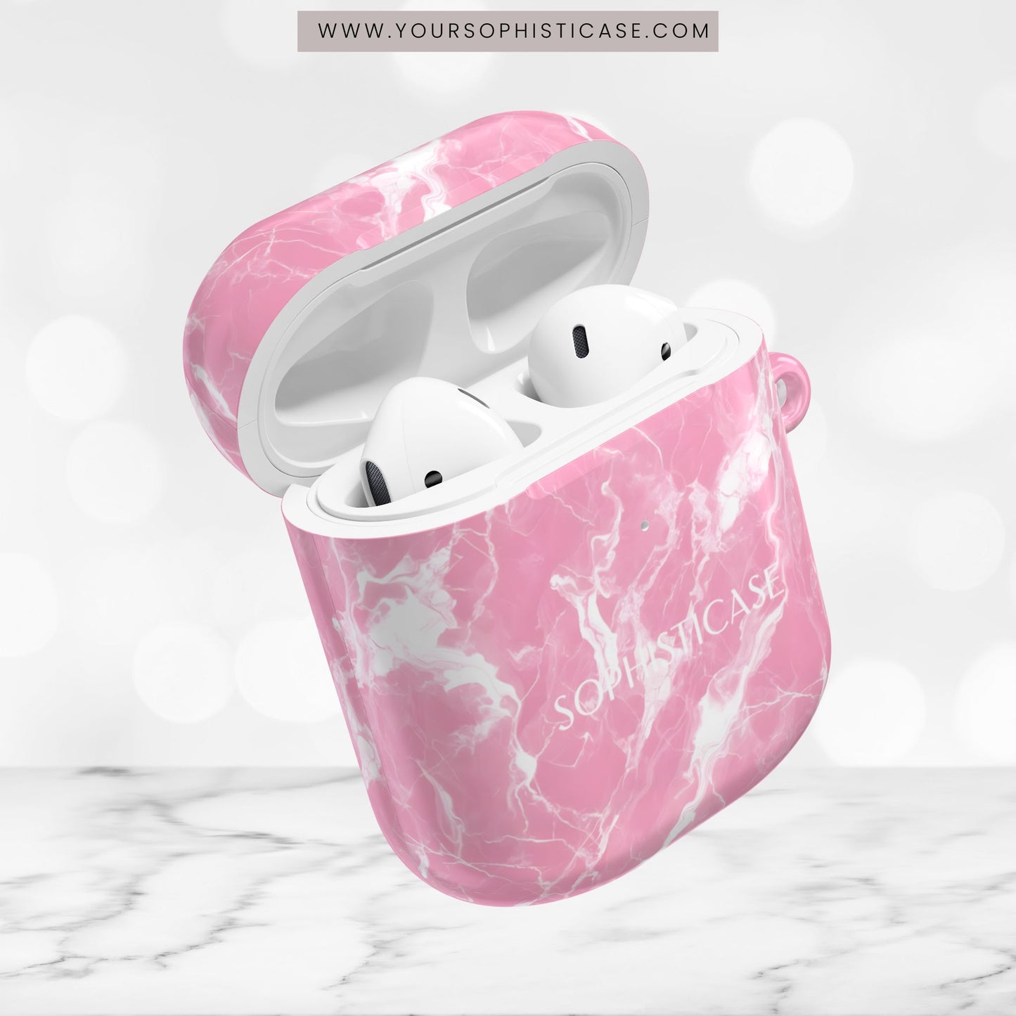 AirPod Cases - Marble Crush in Pink