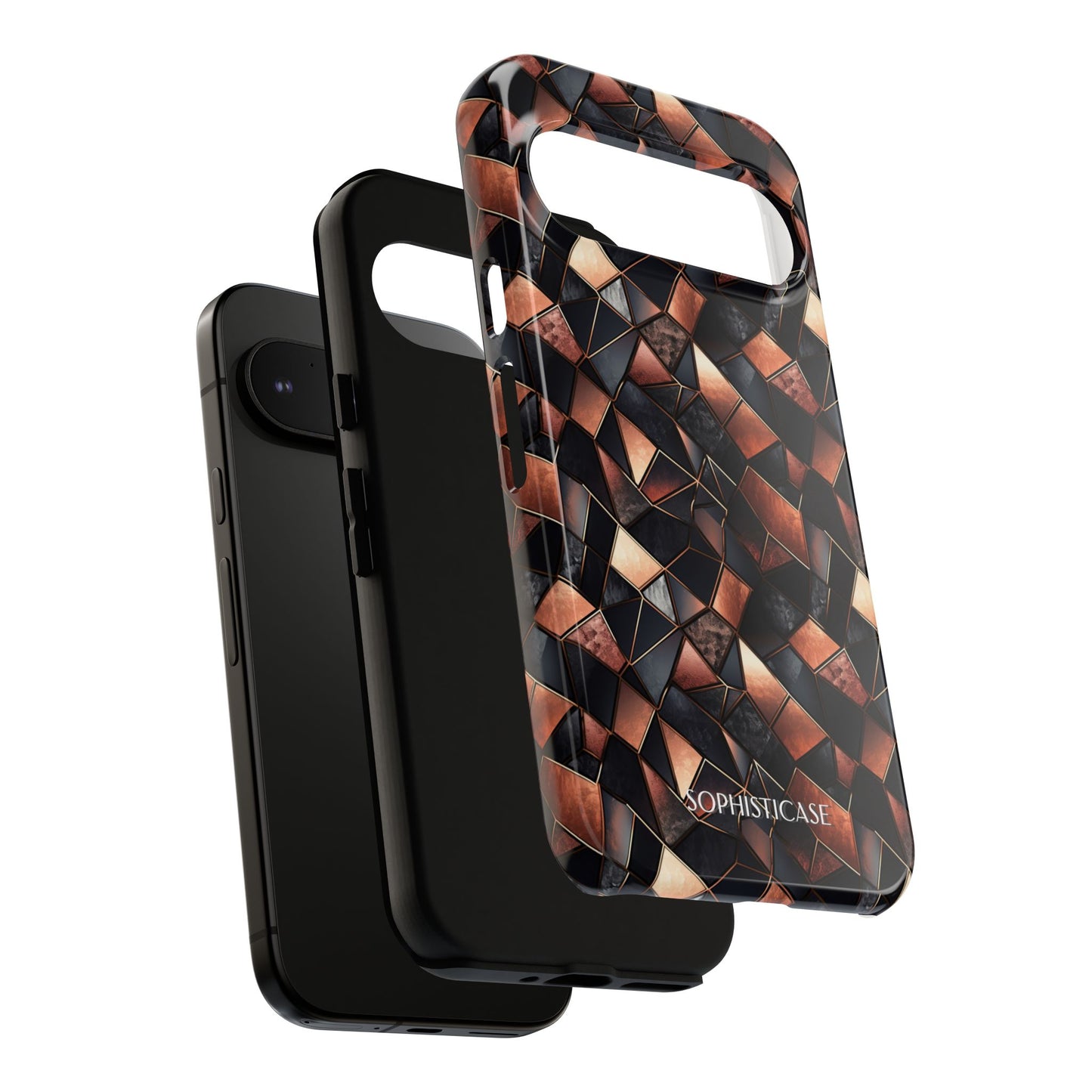 Rose' Runway in Noir Mosaic - Tough Phone Case