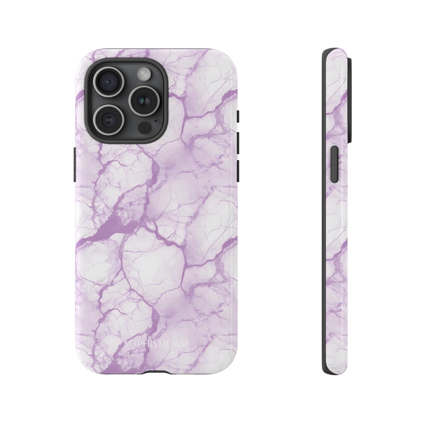 Marble Opulence in Purple - iPhone Case