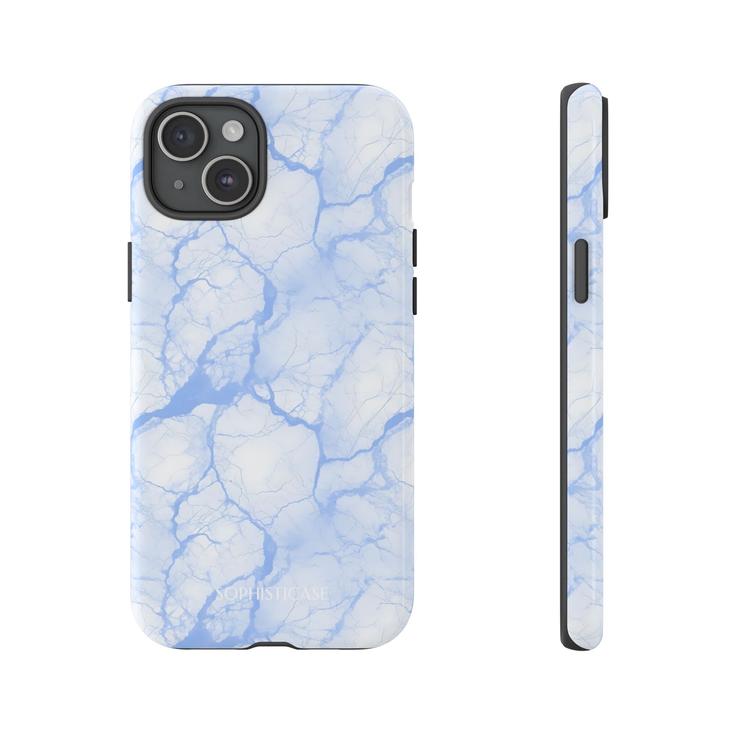 Marble Opulence in Blue - iPhone Case