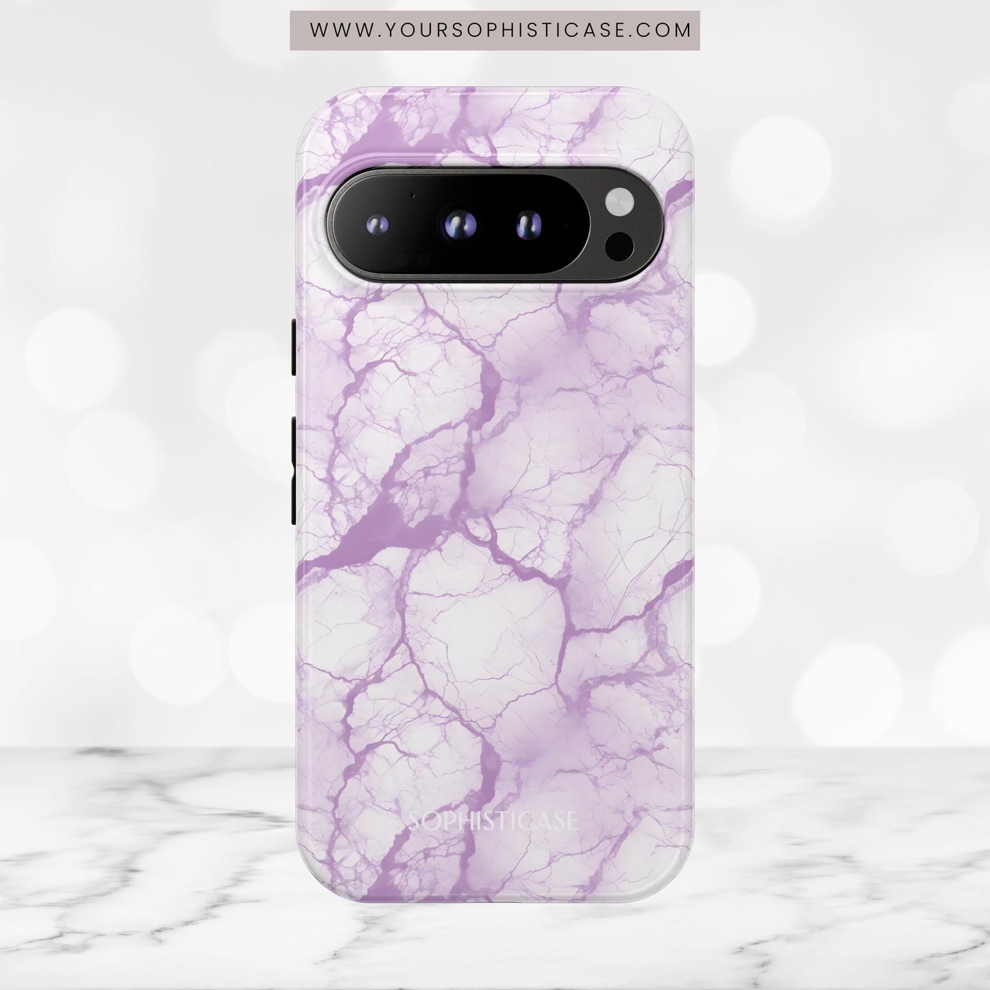Marble Opulence in Purple - Tough Phone Case