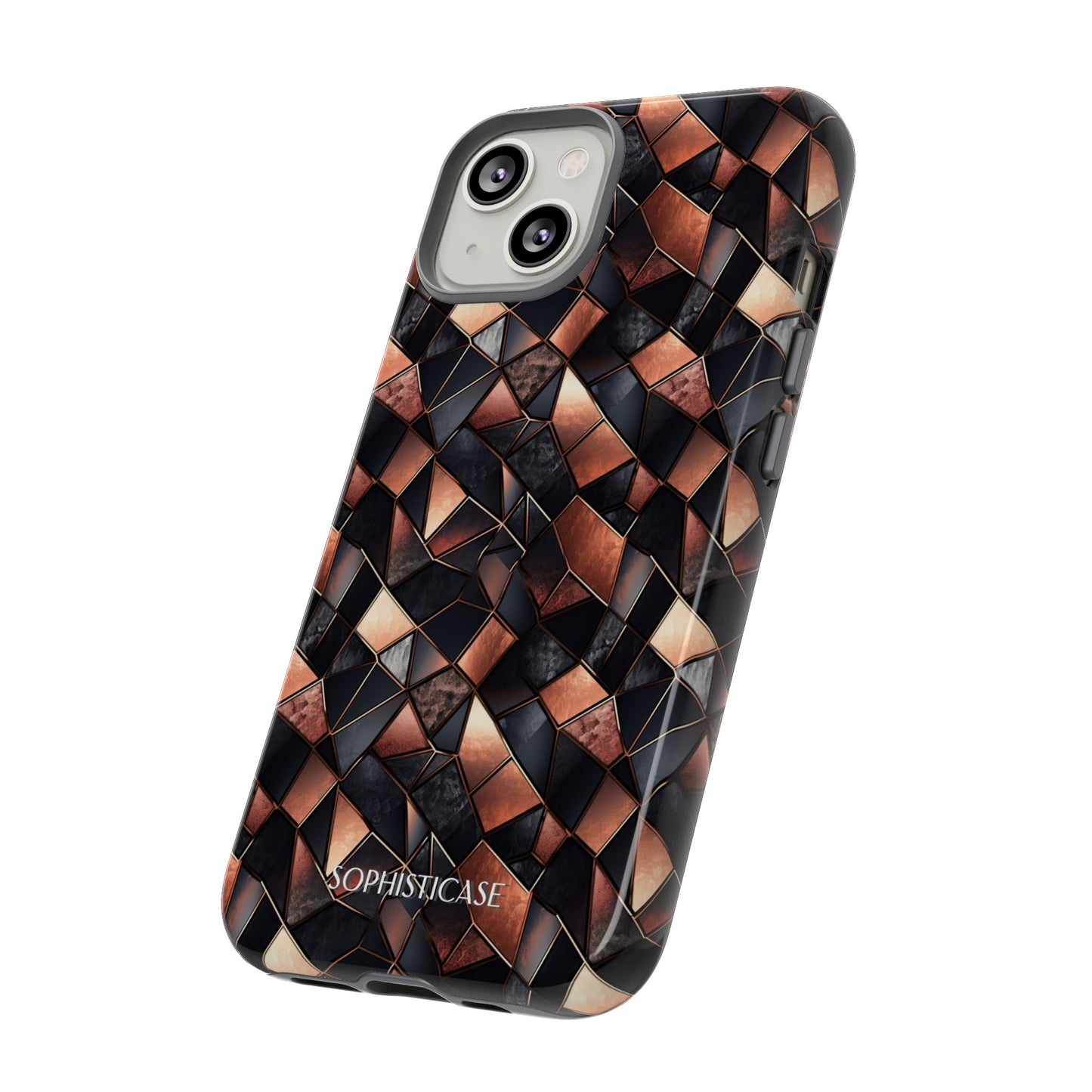 Rose' Runway in Noir Mosaic - Tough Phone Case