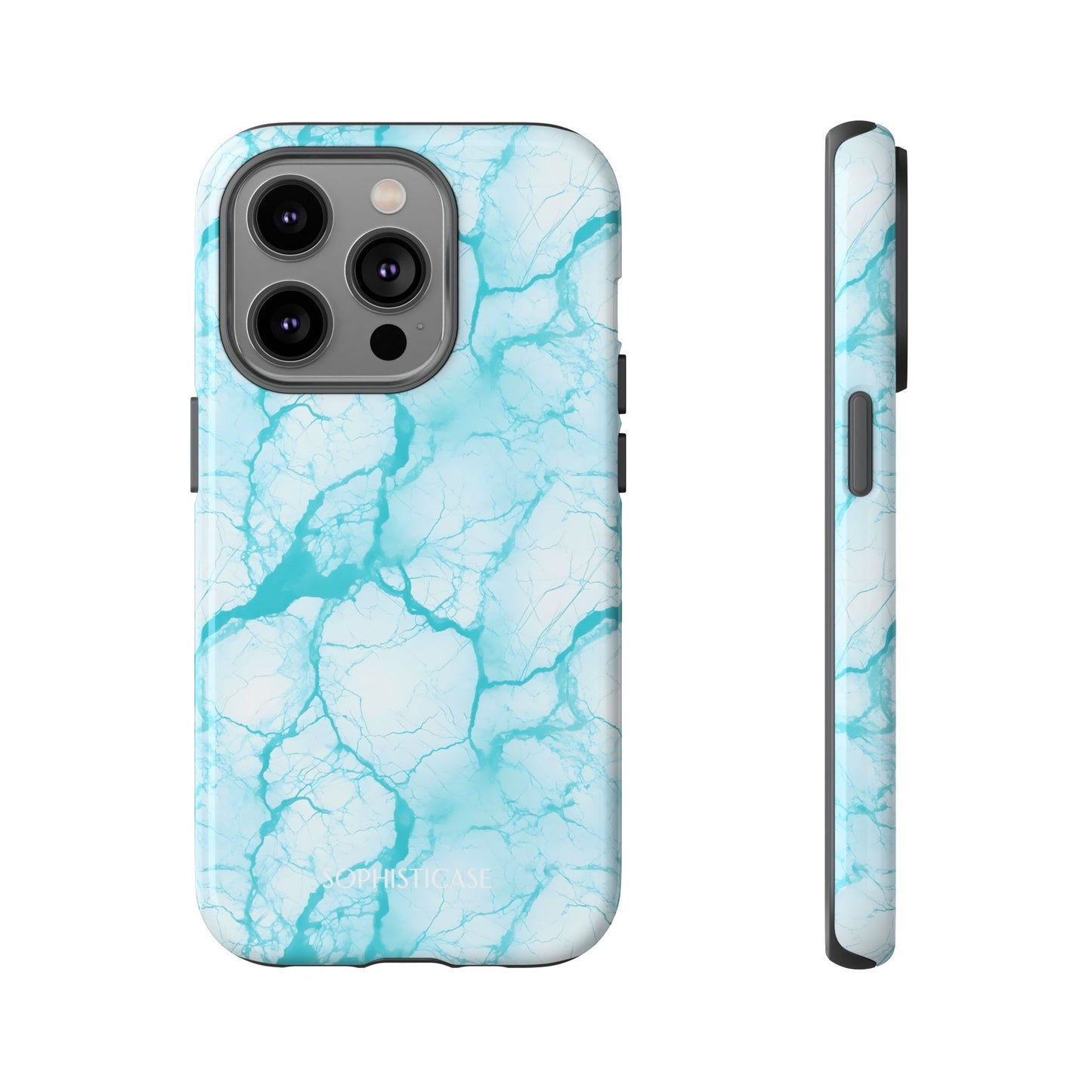 Marble Opulence in Aqua - Tough Phone Case