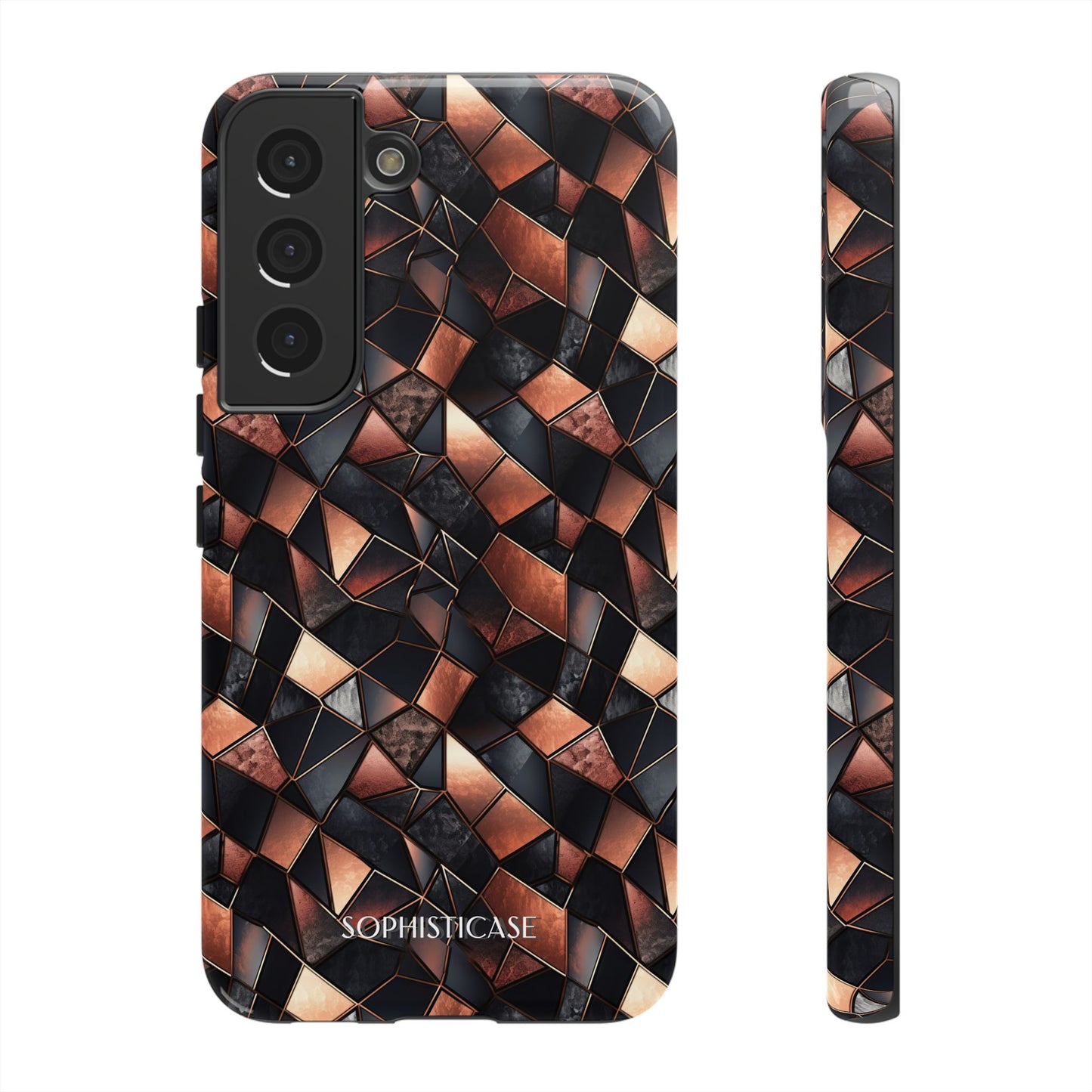 Rose' Runway in Noir Mosaic - Tough Phone Case
