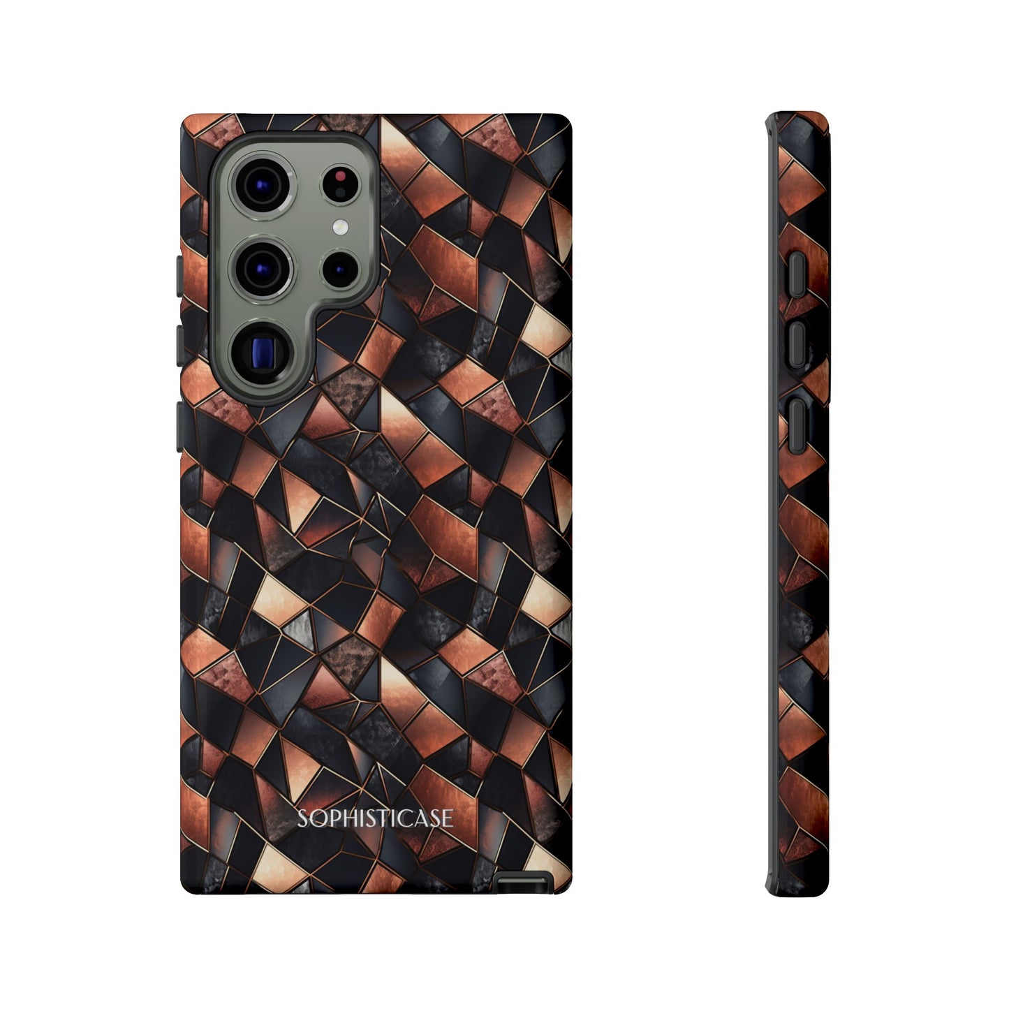 Rose' Runway in Noir Mosaic - Tough Phone Case