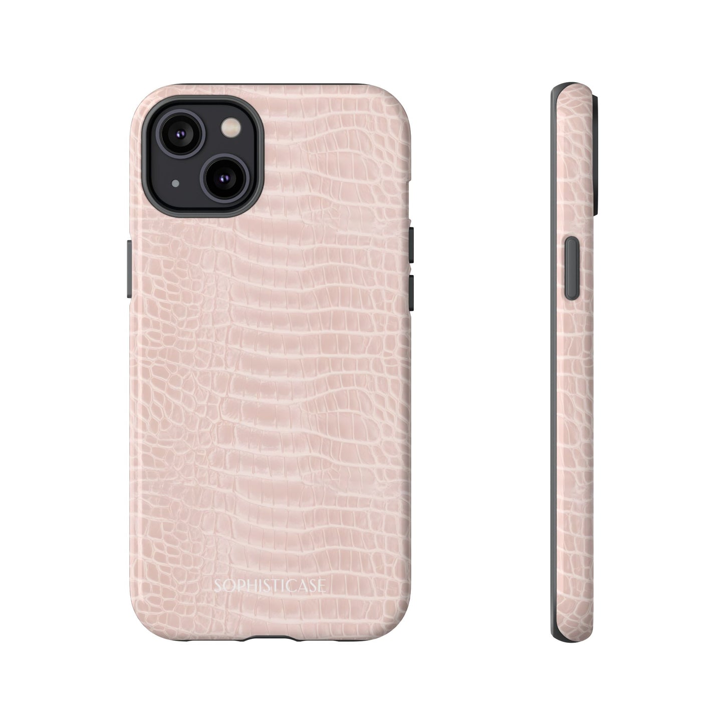 Luxe Leather in Neutral Beige - iPhone Case