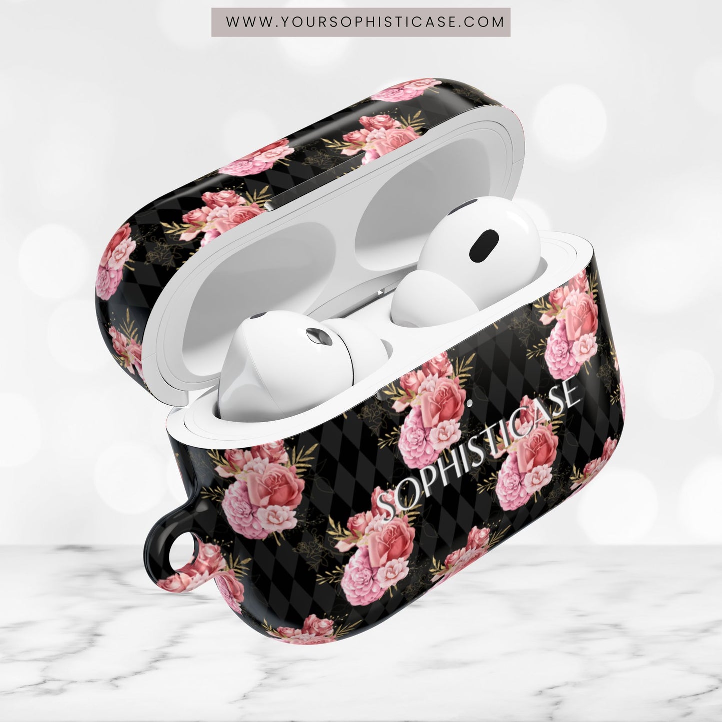 AirPod Cases - Rose Diamond Romance in Vivienne