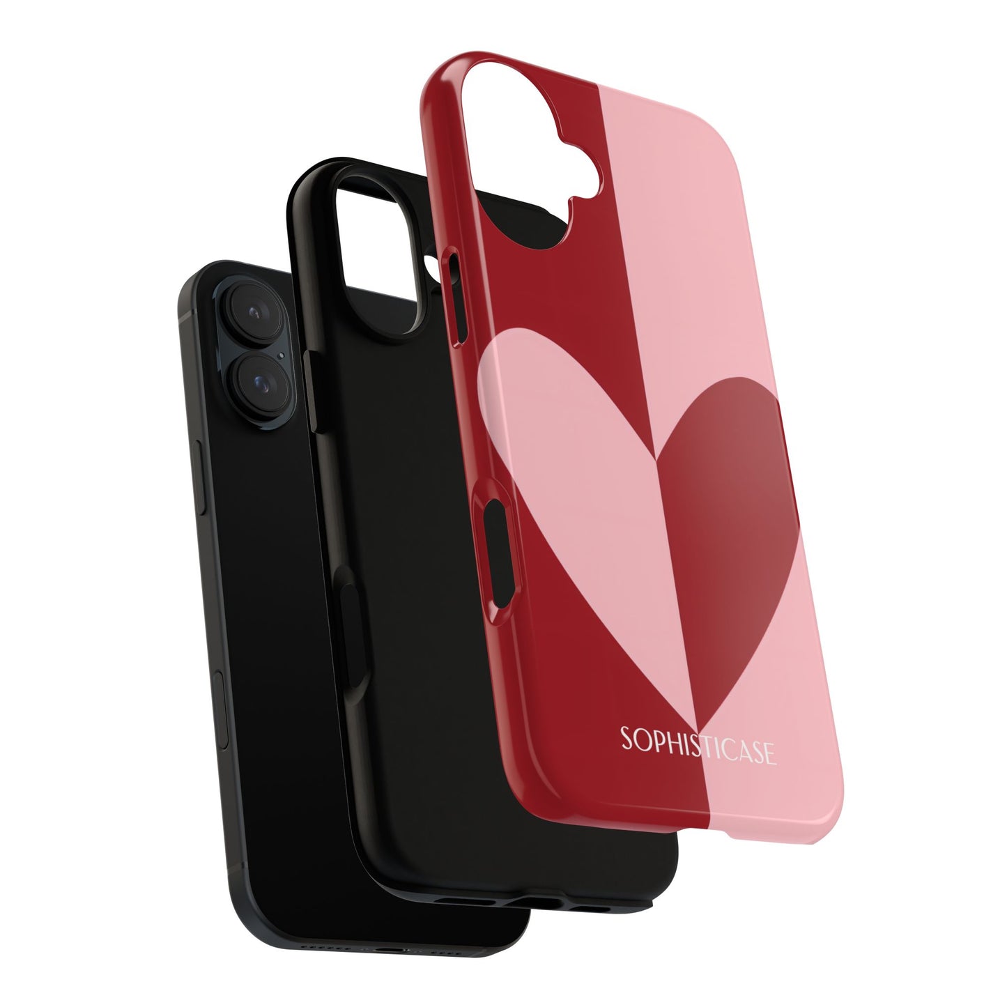 Be Mine in Red and Pink - iPhone Case