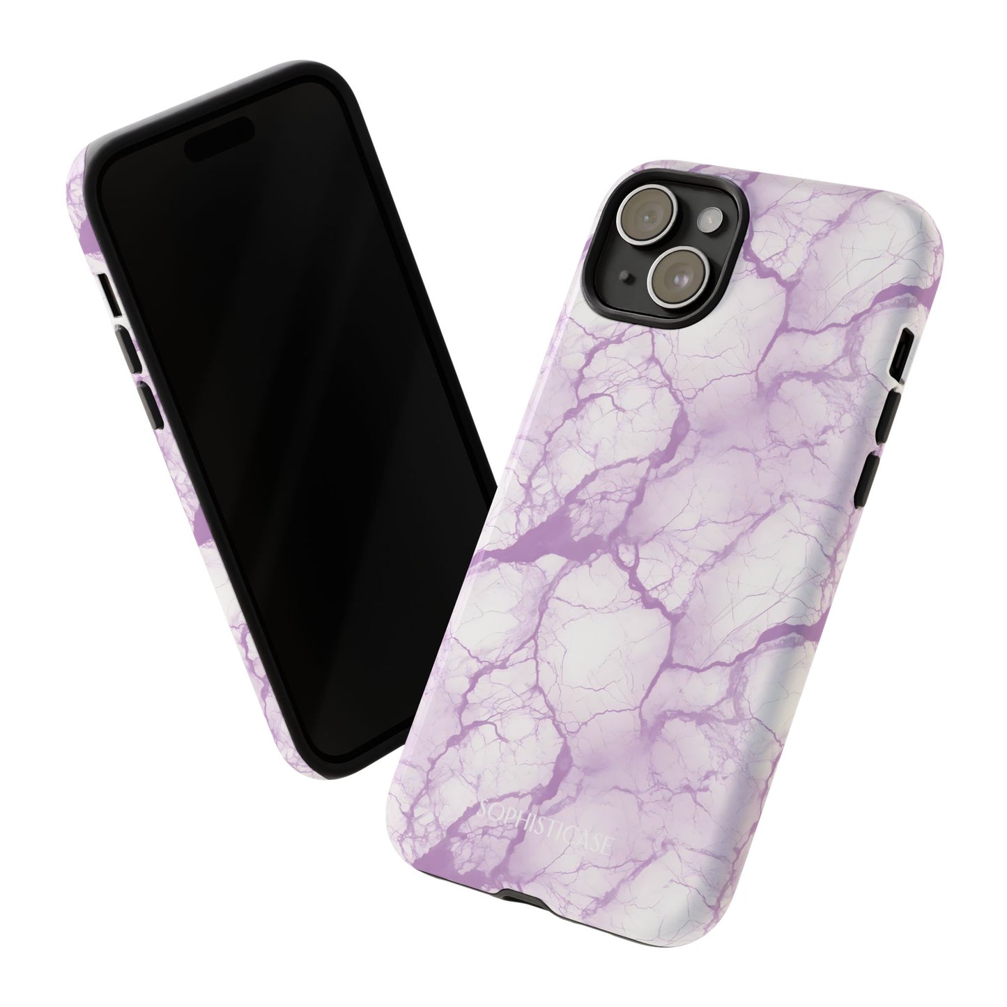 Marble Opulence in Purple - iPhone Case