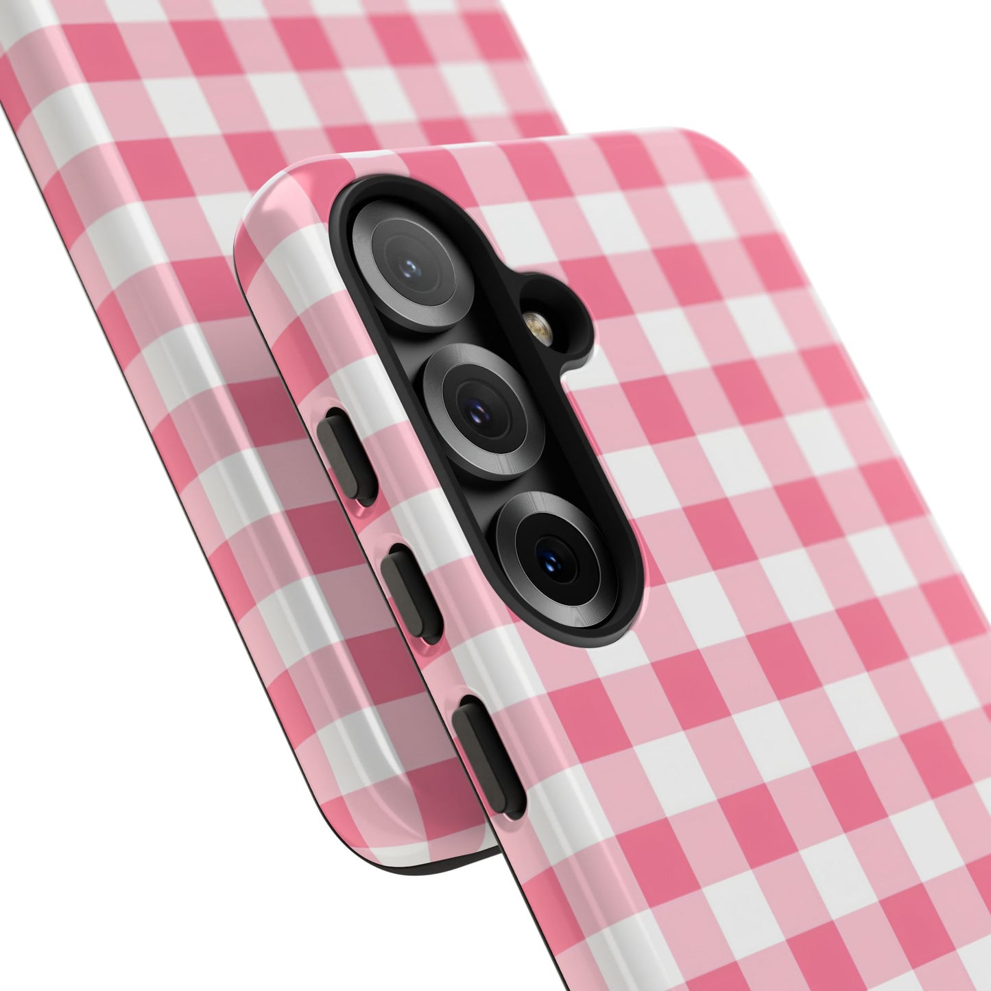 Gingham in Salmon - Tough Phone Case